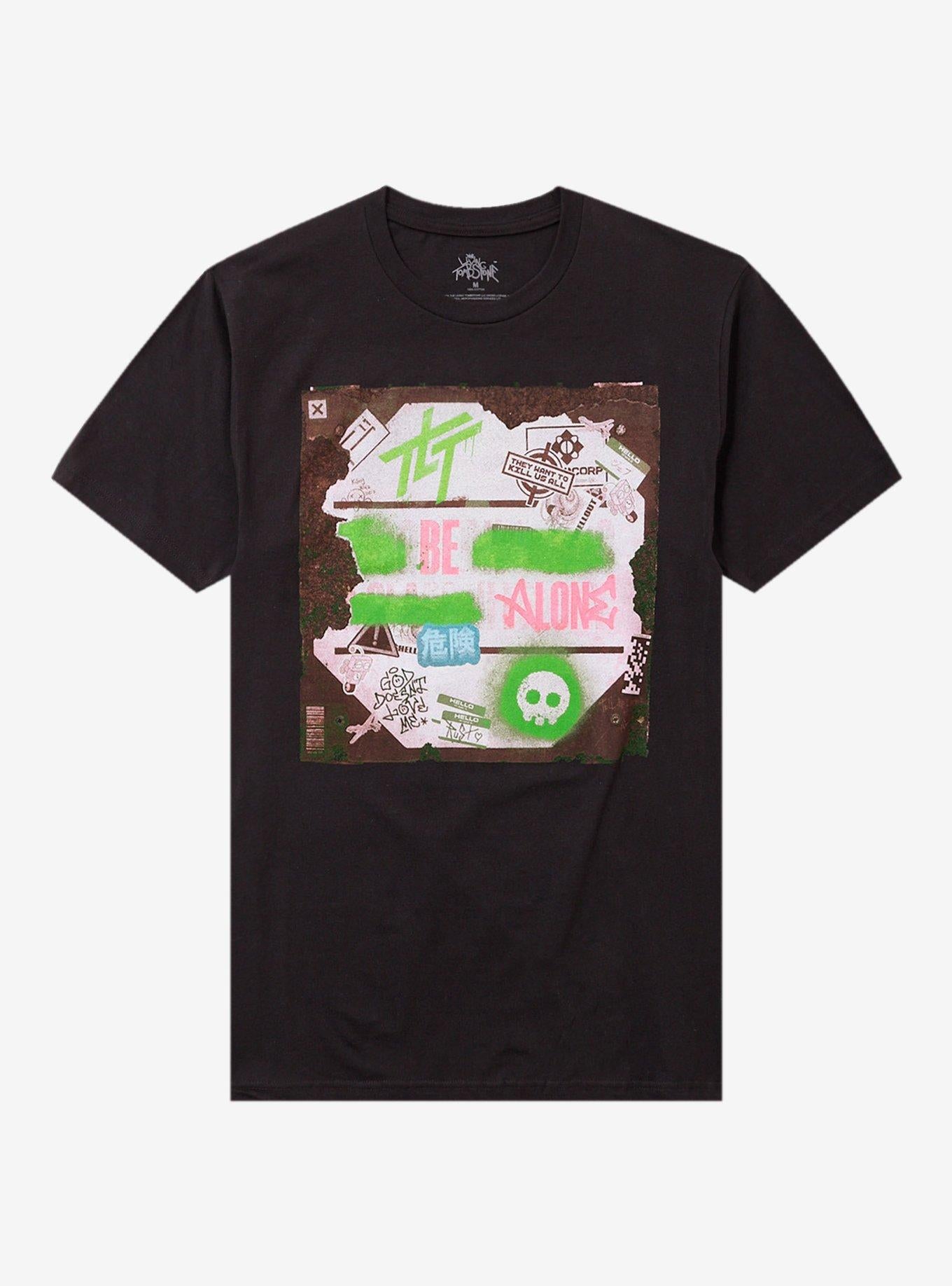 The Living Tombstone Be Alone Graffiti T-Shirt | Trending Graphic Tee For Fans