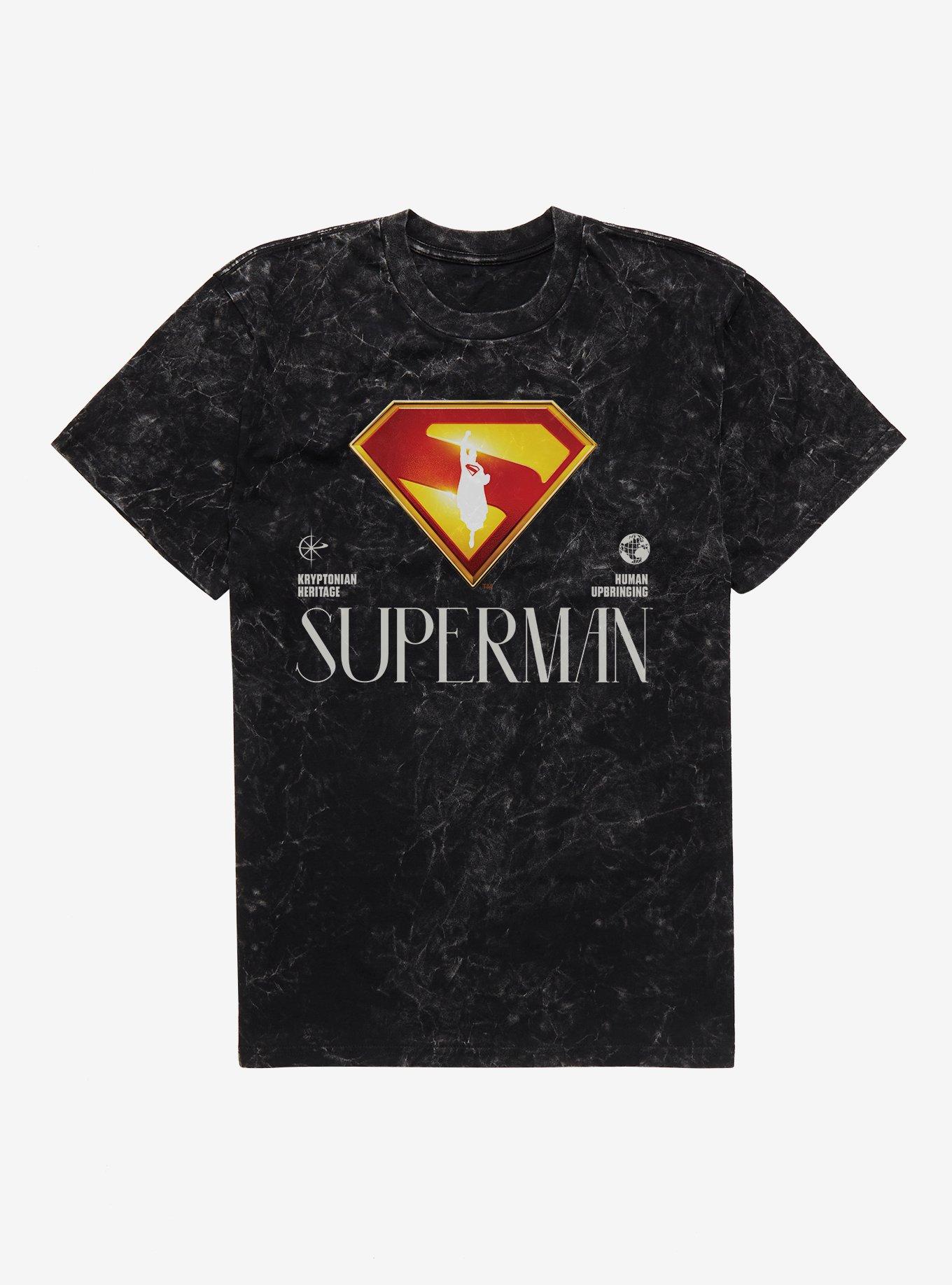 DC Comics Superman Human Upbringing Mineral Wash T-Shirt | Trending Graphic Tee For Fans