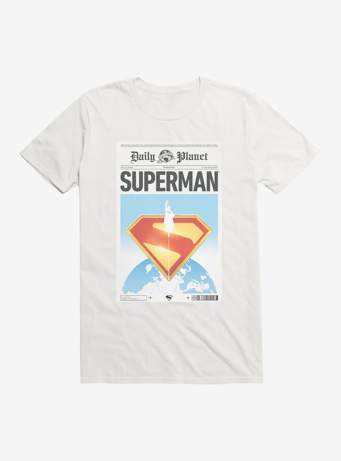 DC Comics Superman Daily Planet Front Page T-Shirt | Trending Graphic Tee For Fans