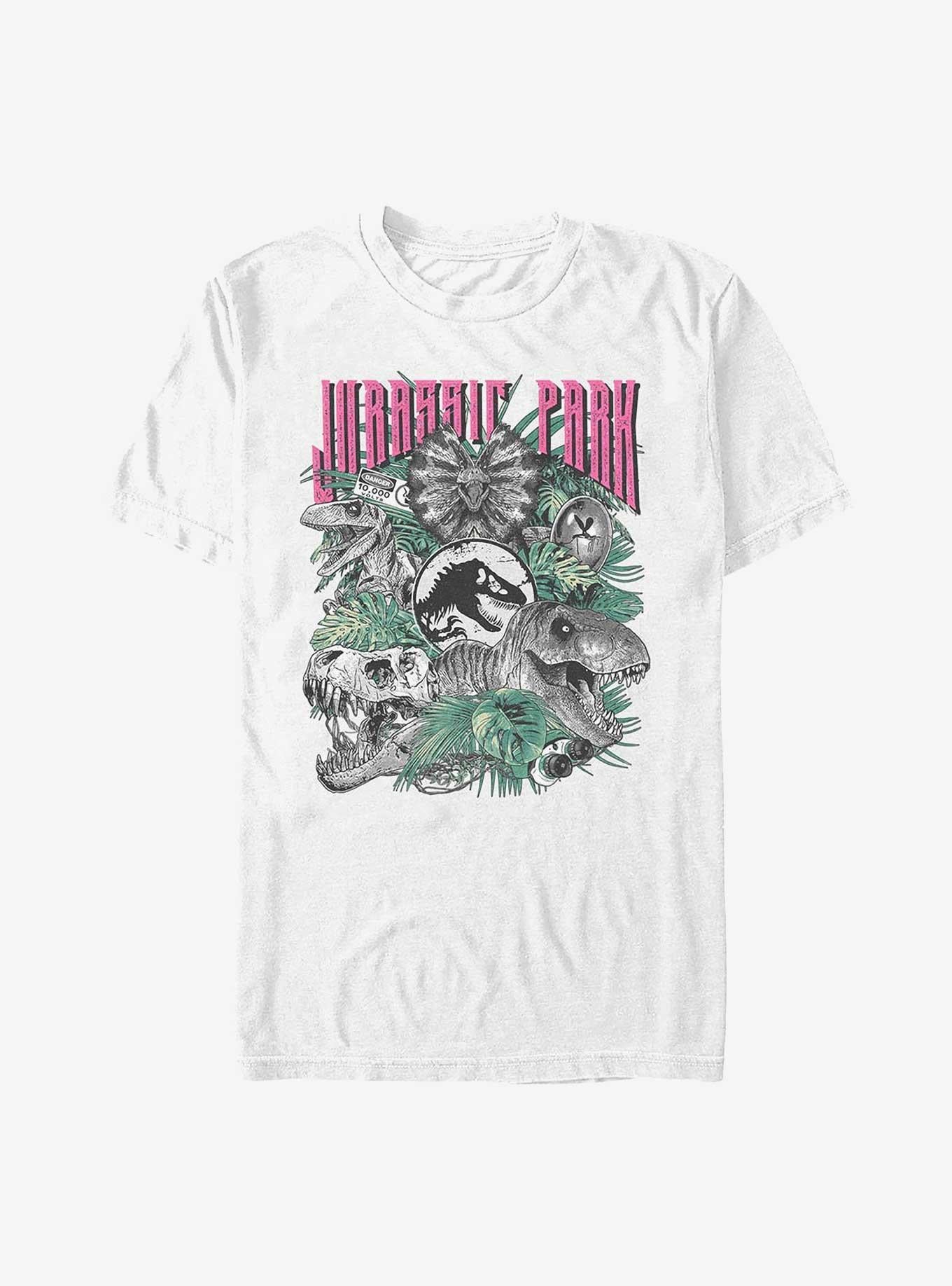 Jurassic Park Life Finds A Way Iconic Dinosaurs Hot Topic Exclusive T-Shirt | Trending Graphic Tee For Fans