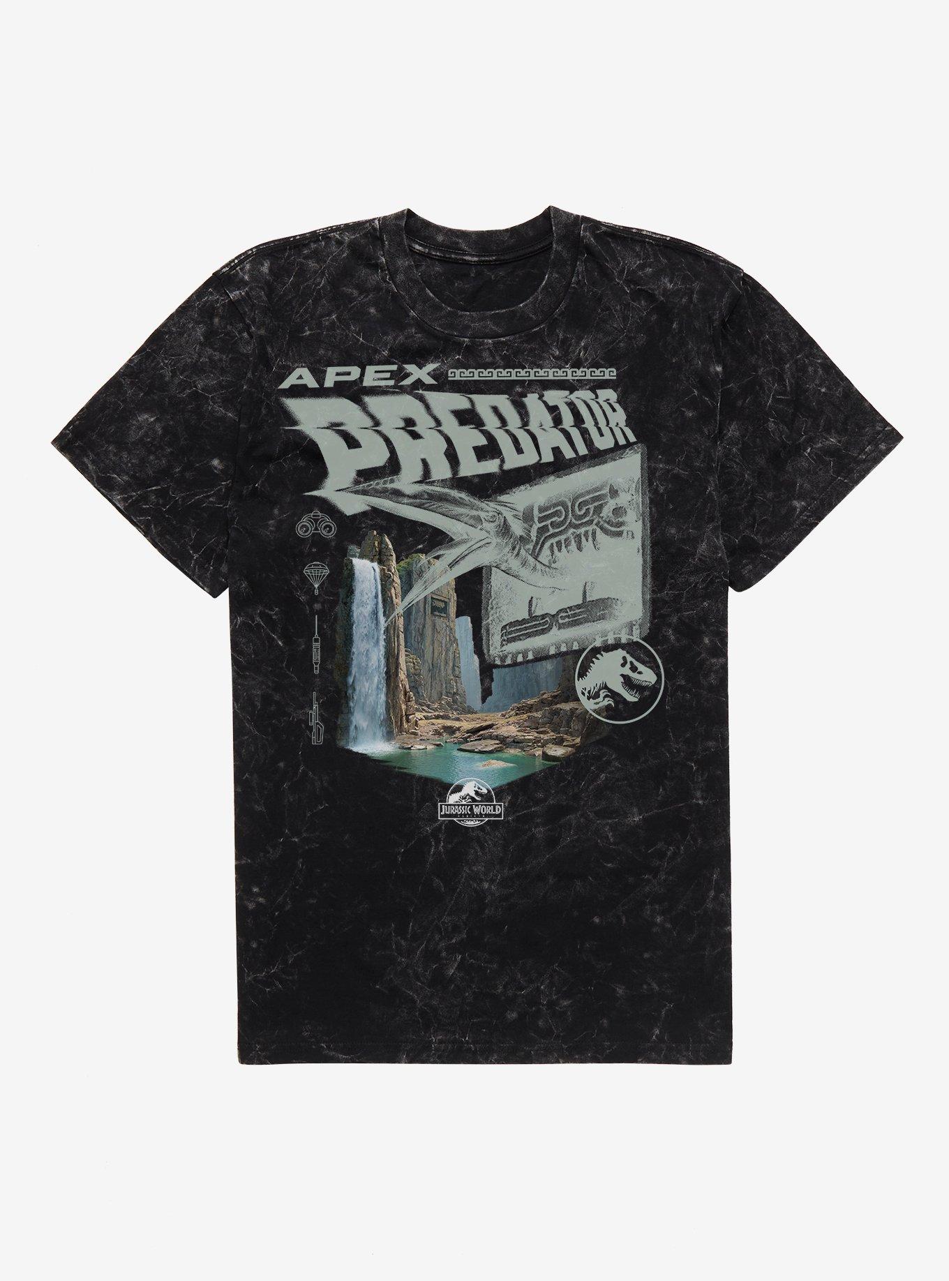 Jurassic World Rebirth Apex Predator Mineral Wash T-Shirt | Trending Graphic Tee For Fans