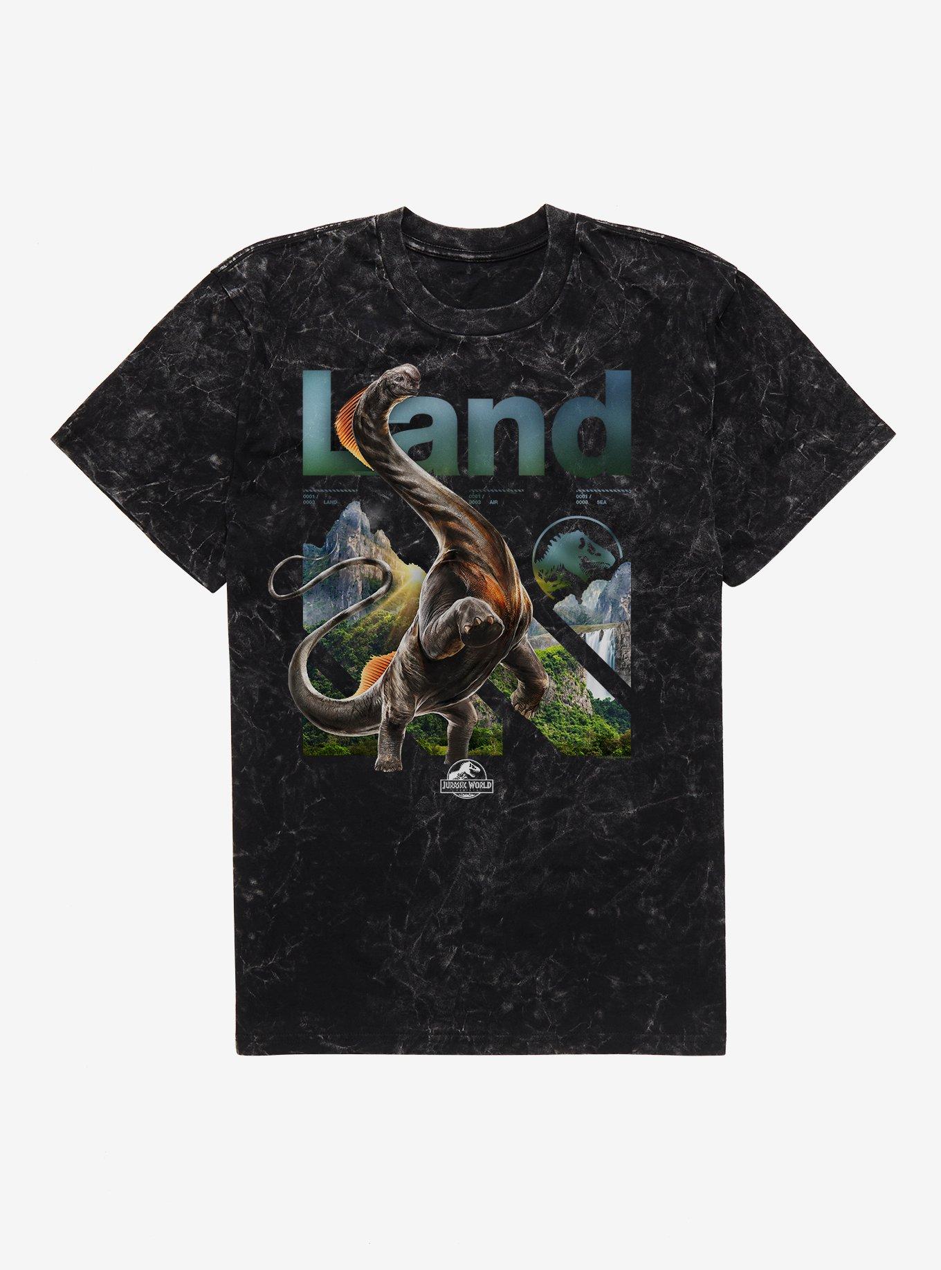 Jurassic World Rebirth Land Titanosaurus Mineral Wash T-Shirt | Trending Graphic Tee For Fans