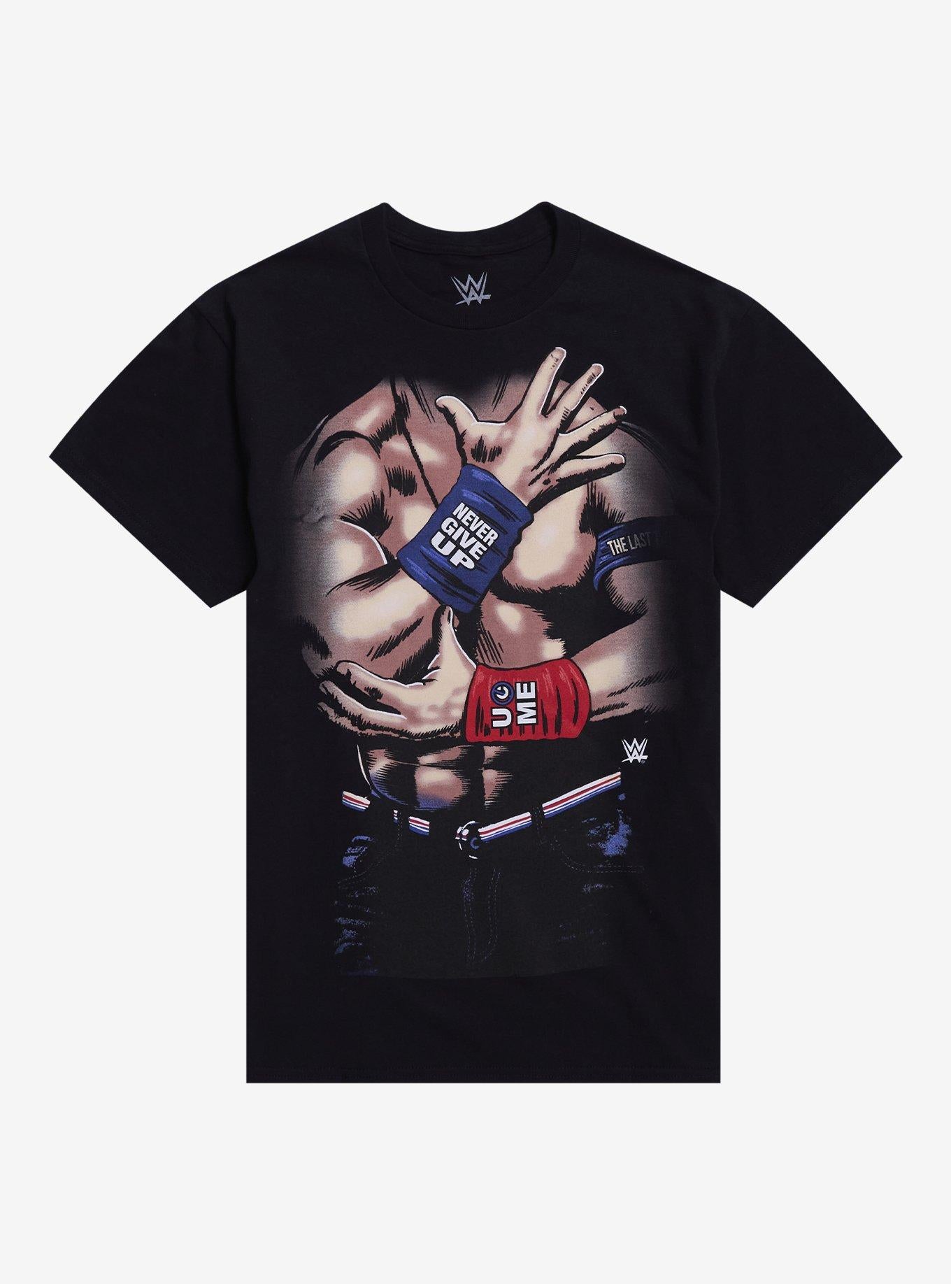 WWE John Cena Chest Never Give Up T-Shirt | Trending Graphic Tee For Fans