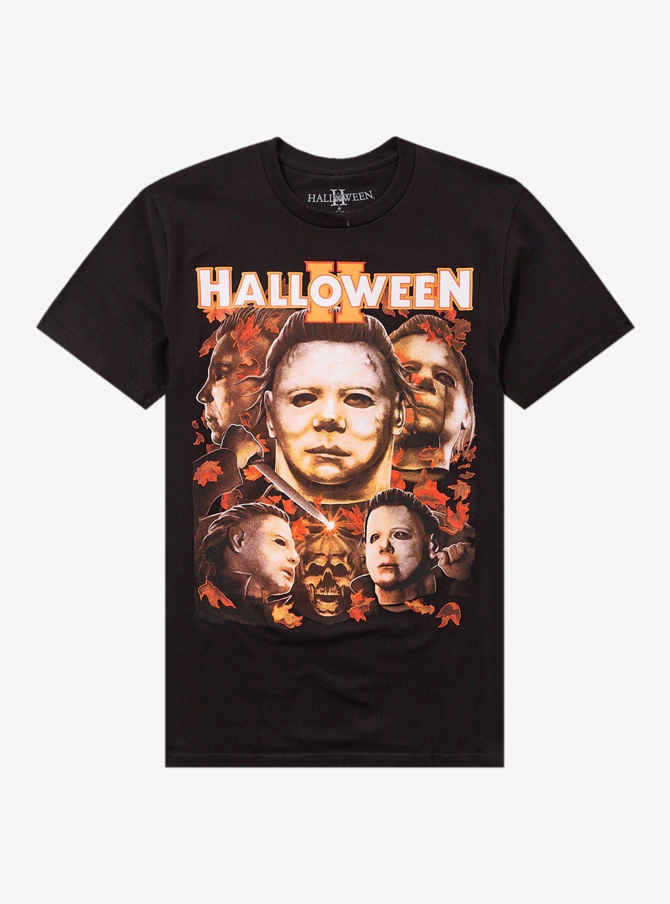Rock Rebel Halloween II Michael Myers Collage T-Shirt | Trending Graphic Tee For Fans