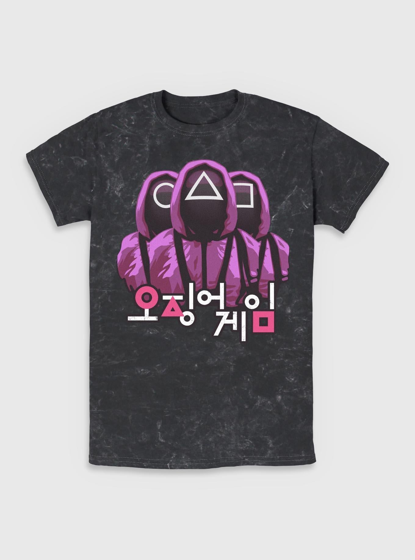 Squid Game Guards Mineral Wash T-Shirt | Trending Graphic Tee For Fans