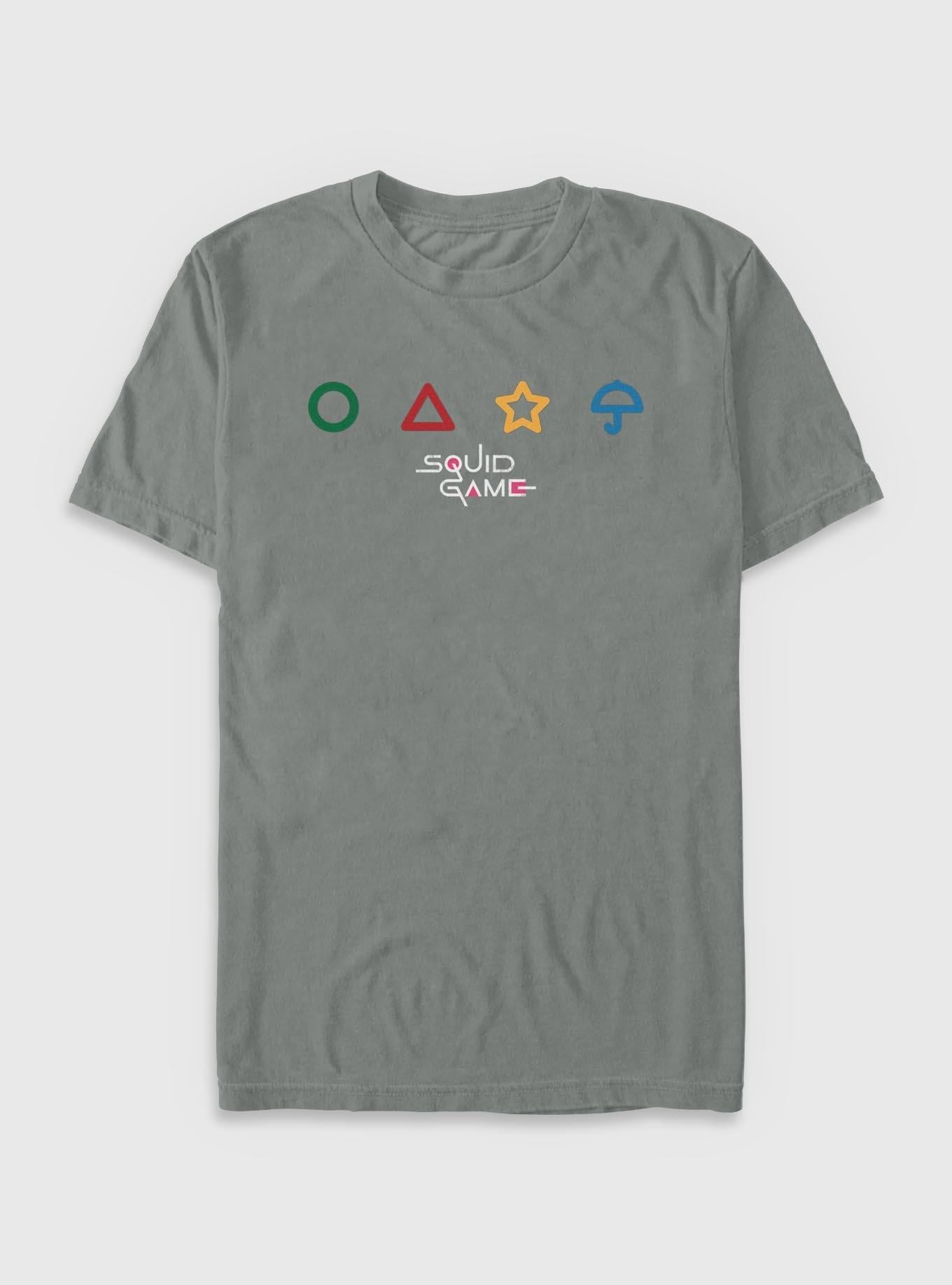 Squid Game Shapes Garment Dye T-Shirt | Trending Graphic Tee For Fans