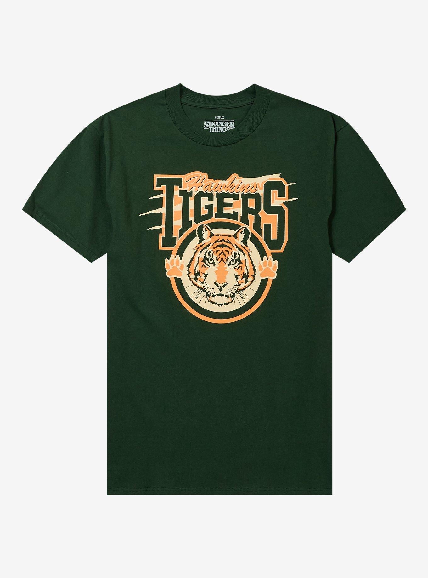 Stranger Things Hawkins Tigers T-Shirt | Trending Graphic Tee For Fans