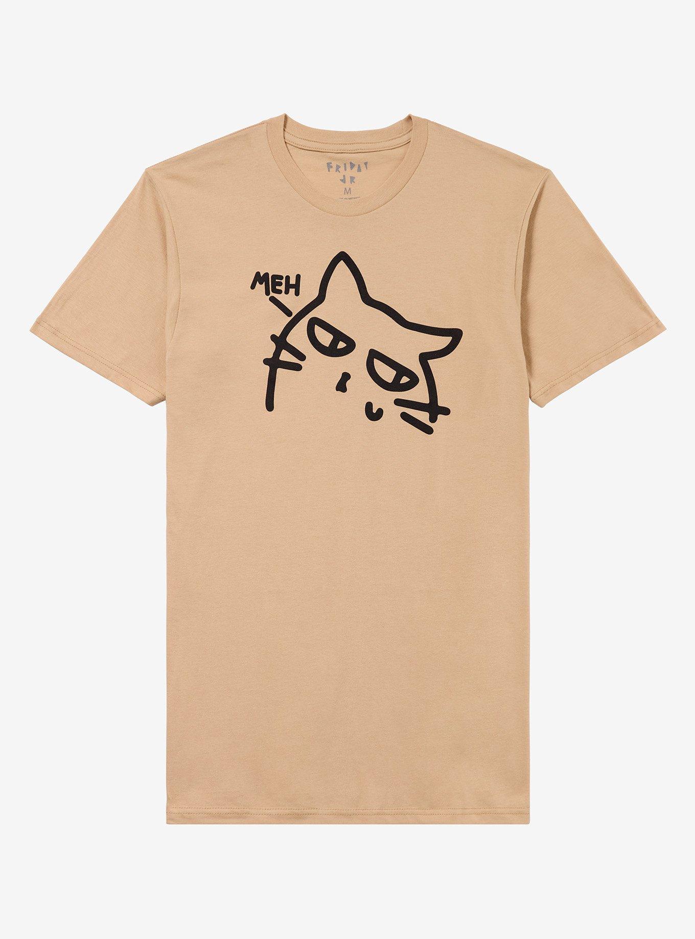 Meh Cat By Friday Jr. T-Shirt | Trending Graphic Tee For Fans