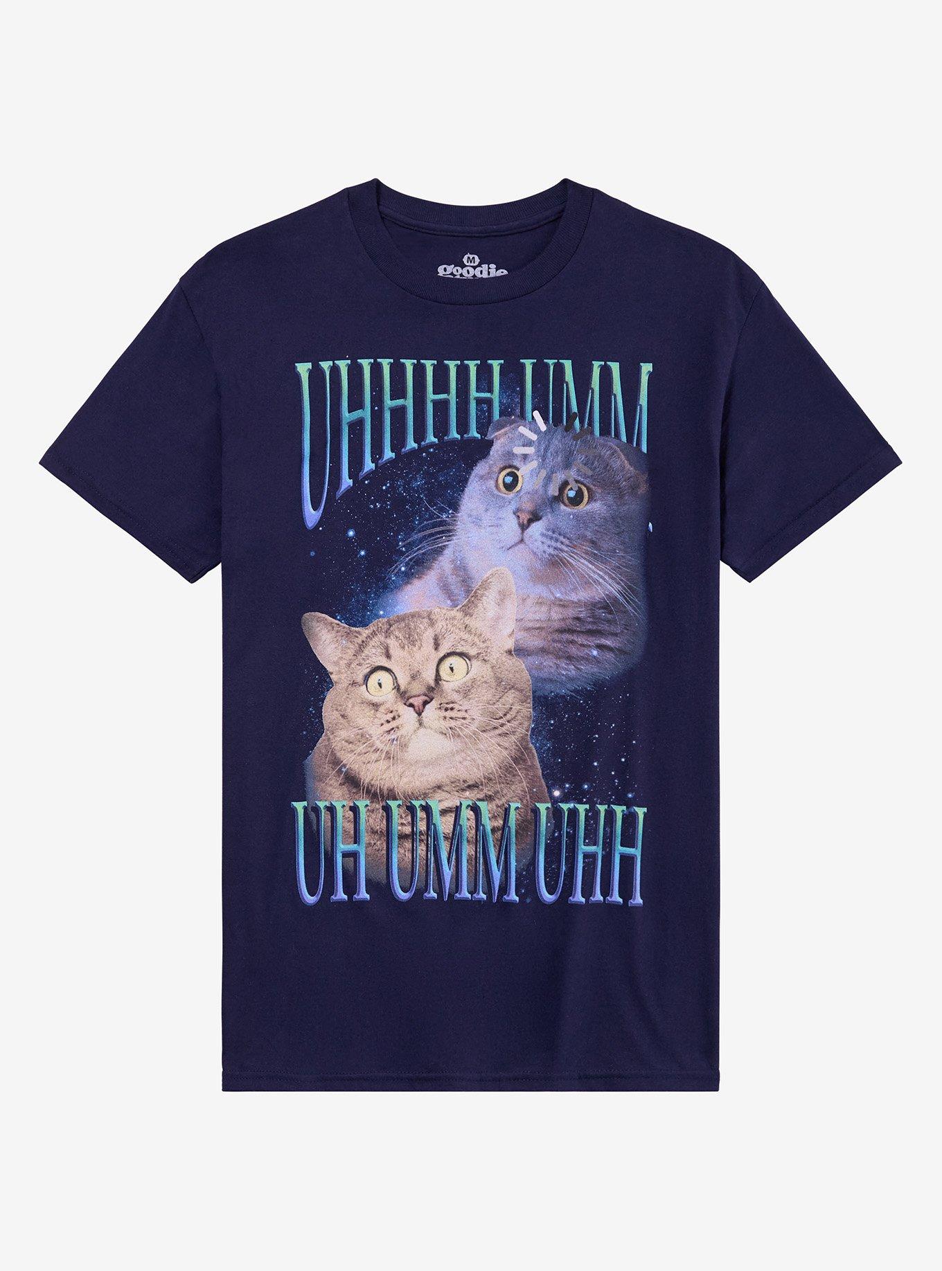 Ummm Cat Space By Goodie Two Sleeves T-Shirt | Trending Graphic Tee For Fans