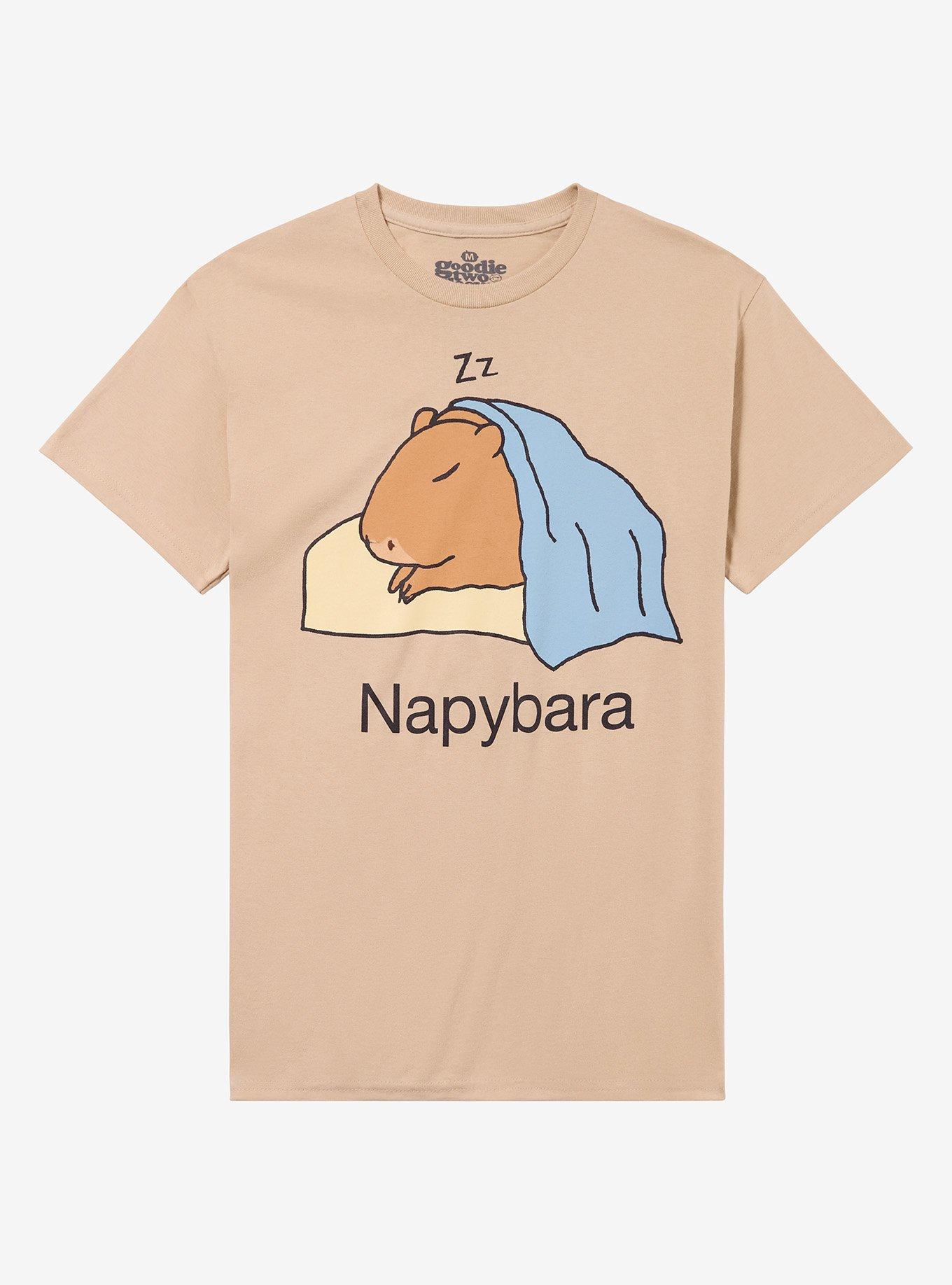 Capybara Napybara By Goodie Two Sleeves T-Shirt | Trending Graphic Tee For Fans