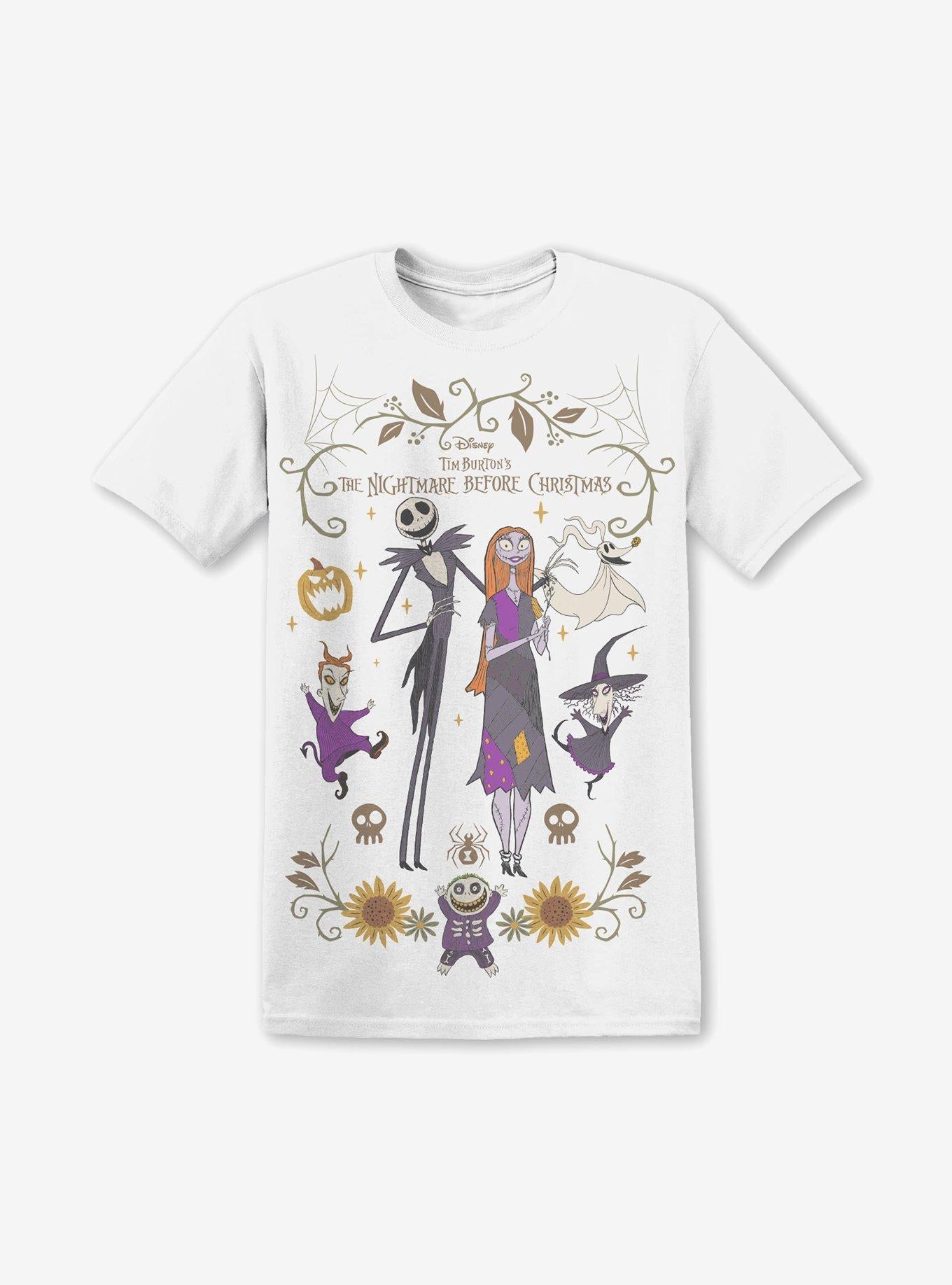 The Nightmare Before Christmas Character Harvest Frame T-Shirt | Trending Graphic Tee For Fans