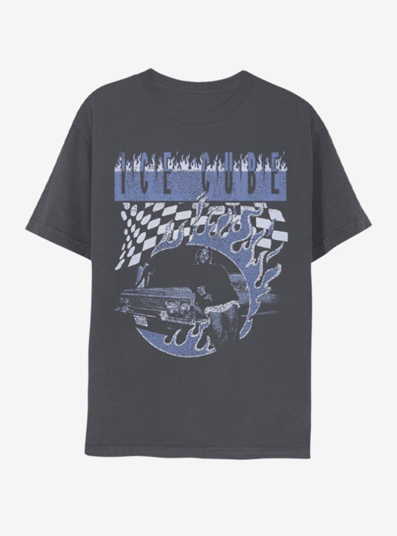 Ice Cube Portrait Race Car T-Shirt | Trending Graphic Tee For Fans