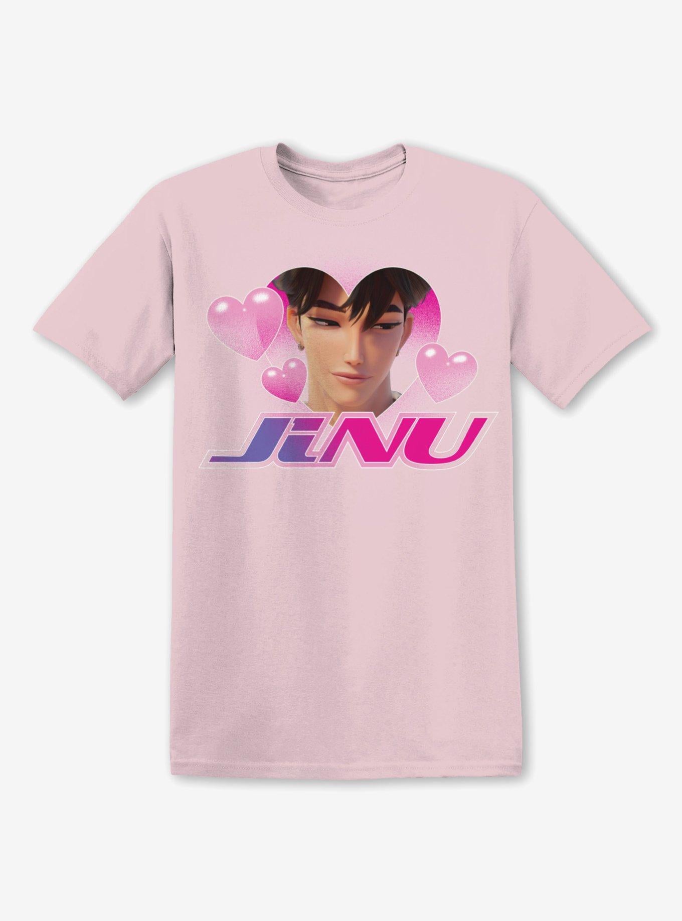 KPop Demon Hunters Jinu Heart Portrait T-Shirt | Trending Graphic Tee For Fans