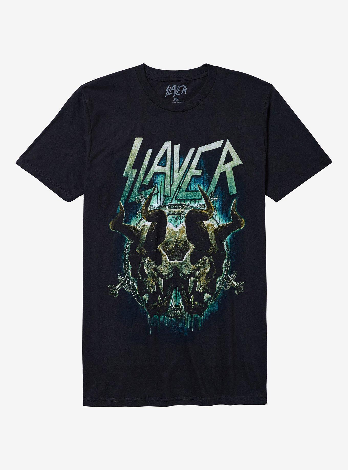 Slayer Double Horned Demon Skull T-Shirt | Trending Graphic Tee For Fans
