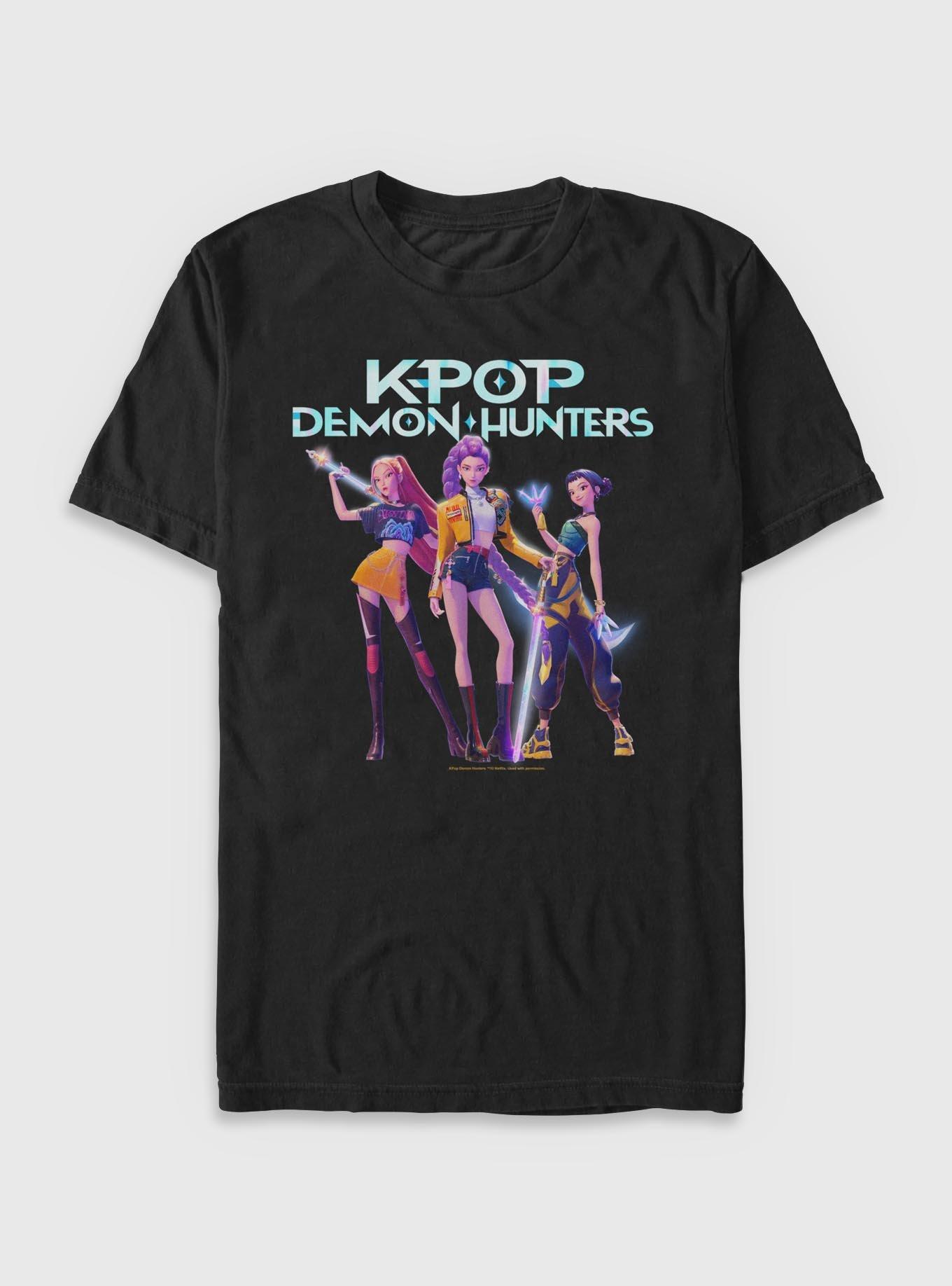 KPop Demon Hunters Huntrix Hero Group T-Shirt | Trending Graphic Tee For Fans