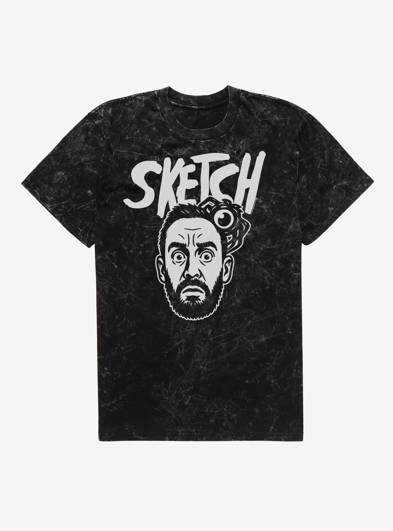Sketch Tony Mineral Wash T-Shirt | Trending Graphic Tee For Fans