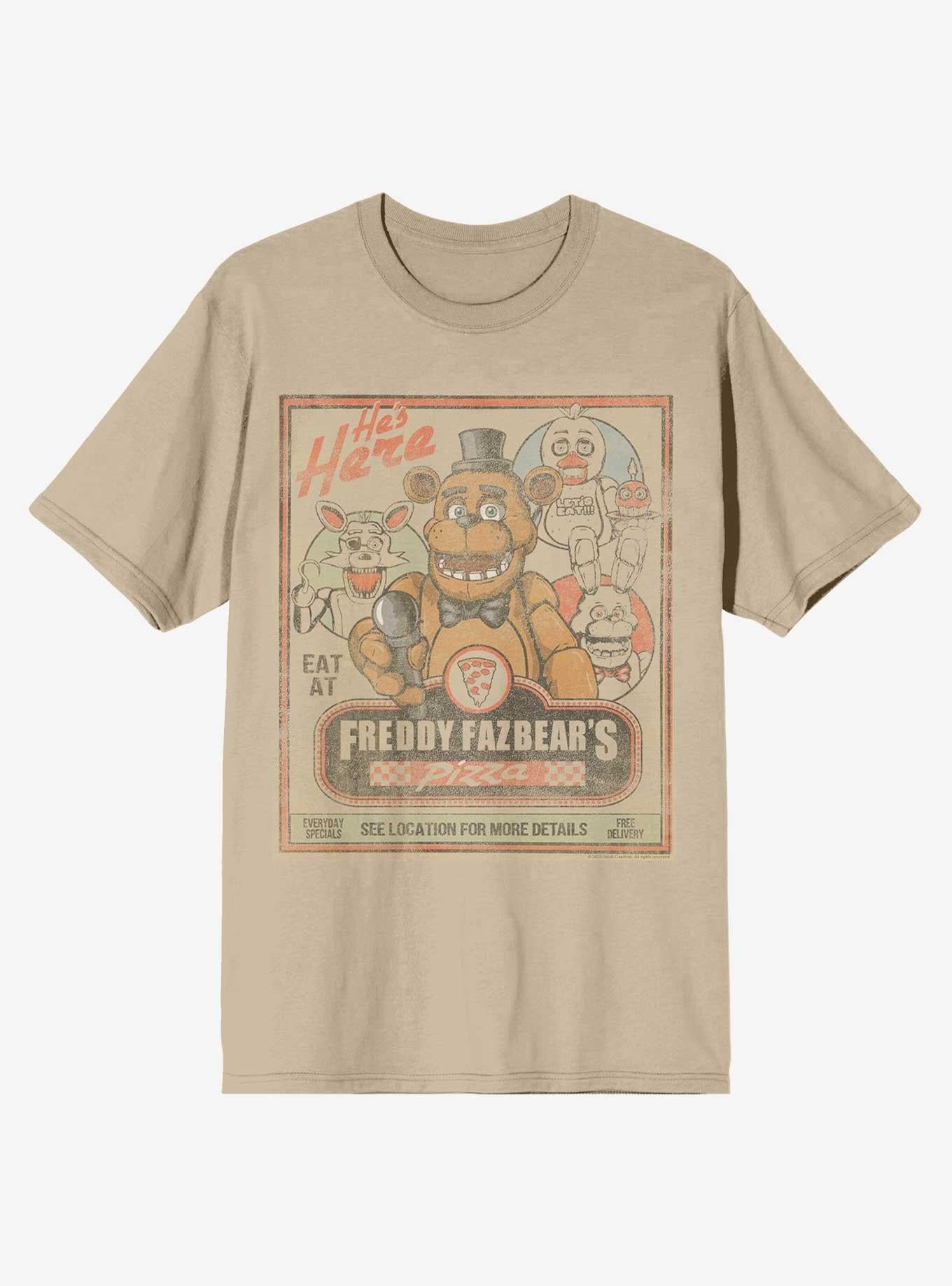 Five Nights At Freddy's Freddy Fazbear's Pizza T-Shirt | Trending Graphic Tee For Fans