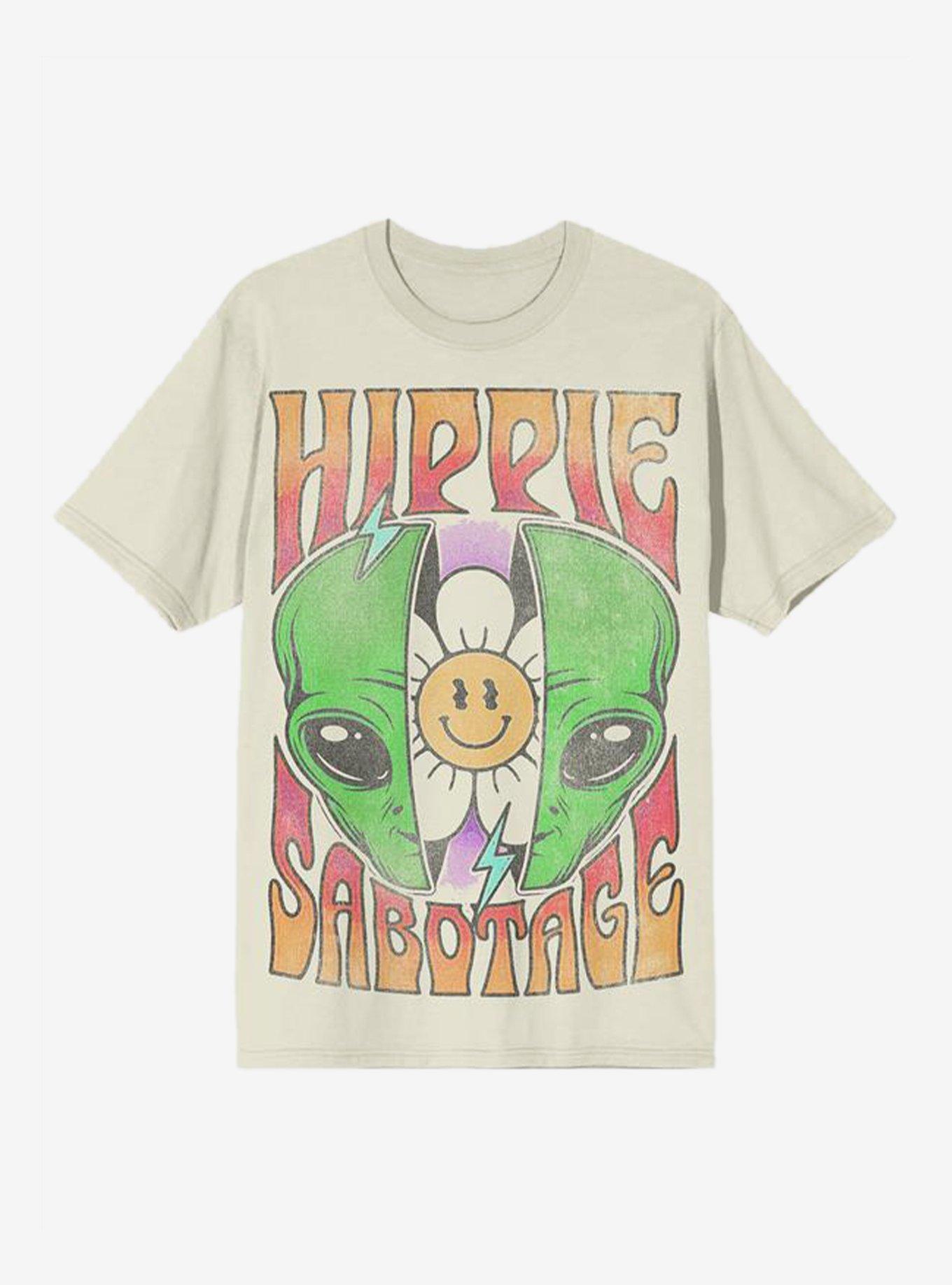 Hippie Sabotage Alien Flower T-Shirt | Trending Graphic Tee For Fans