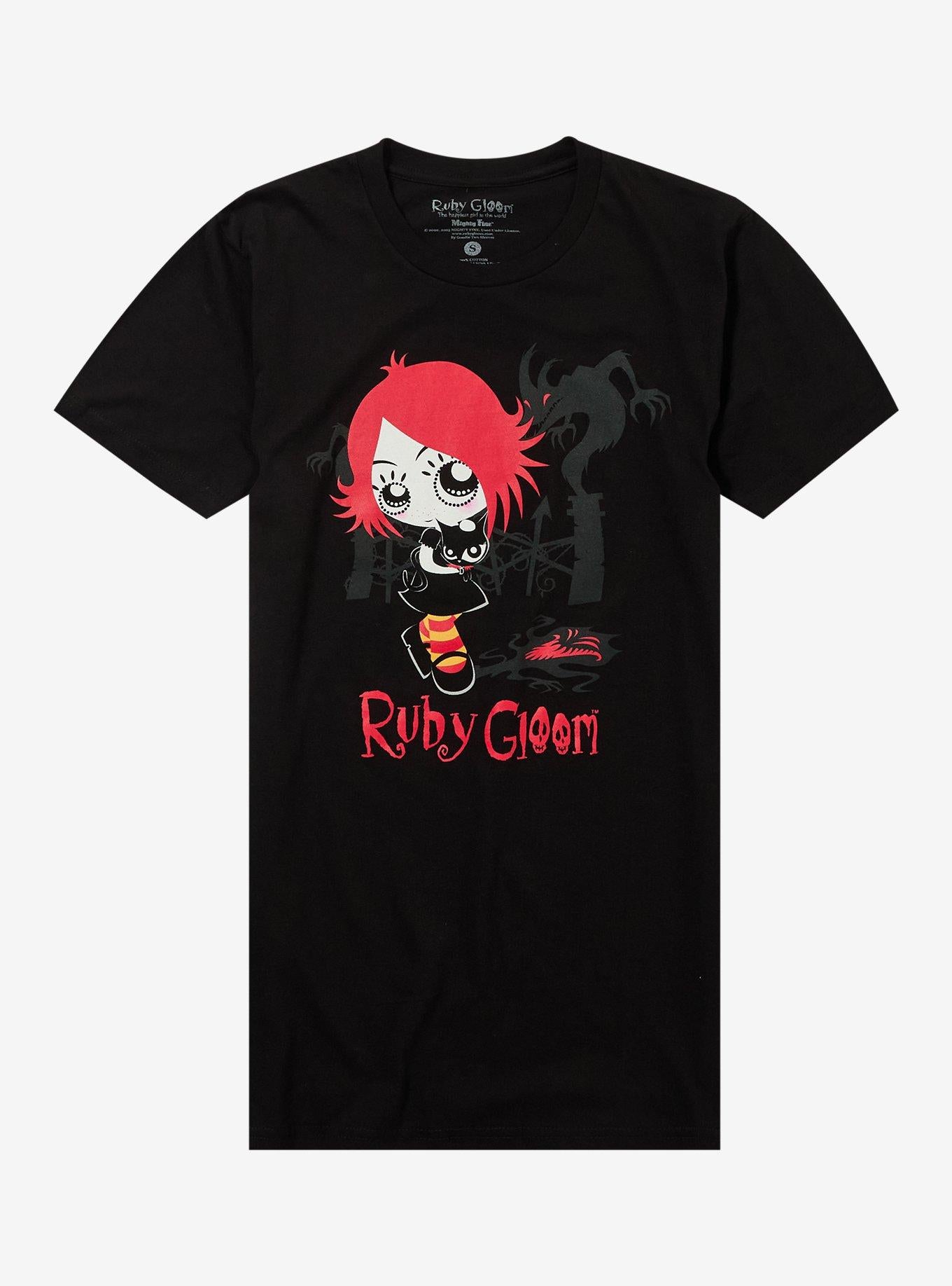 Ruby Gloom Doom Kitty Eerie Gates T-Shirt | Trending Graphic Tee For Fans