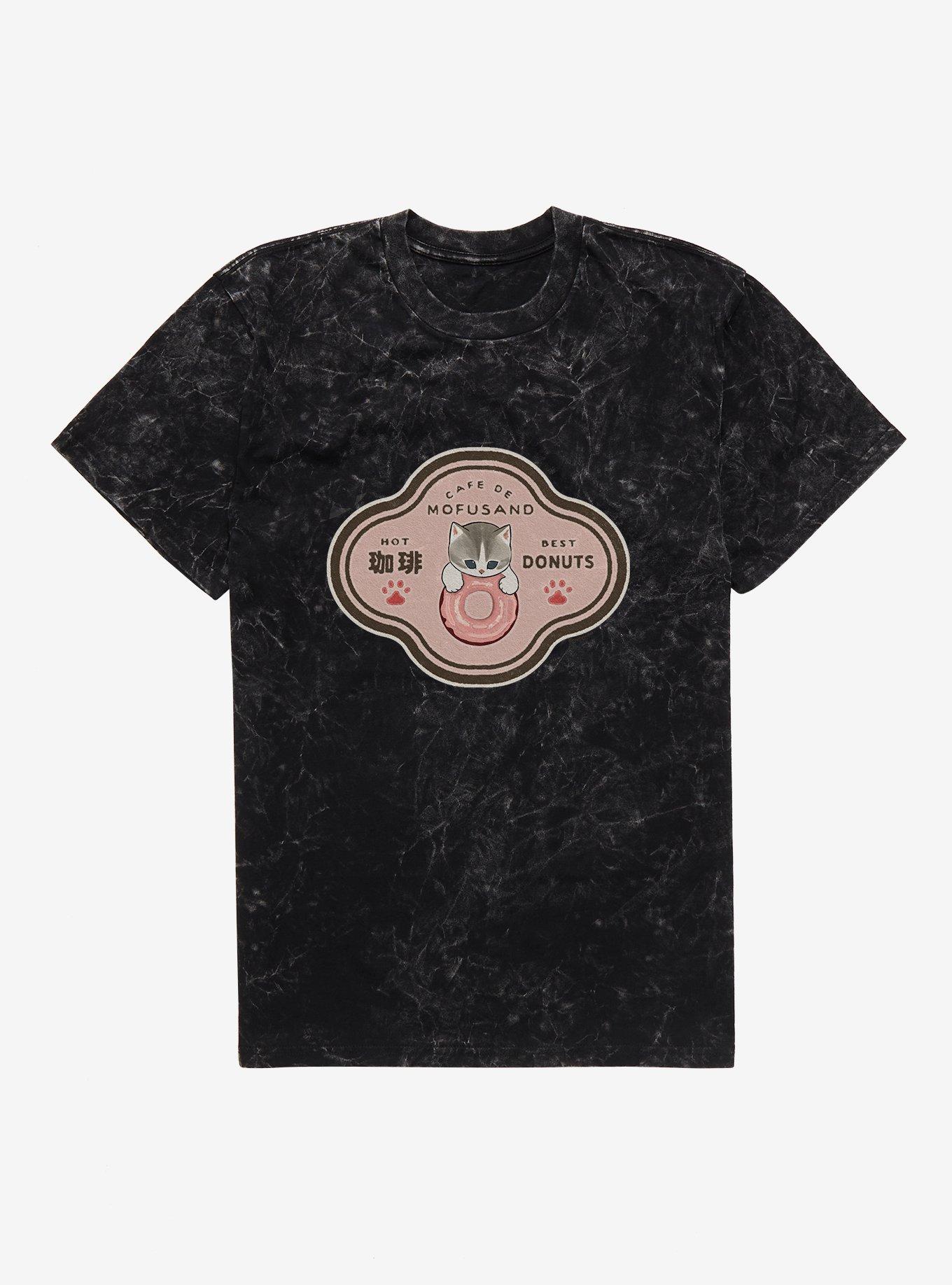 Mofusand Cafe De Mofusand Mineral Wash T-Shirt | Trending Graphic Tee For Fans