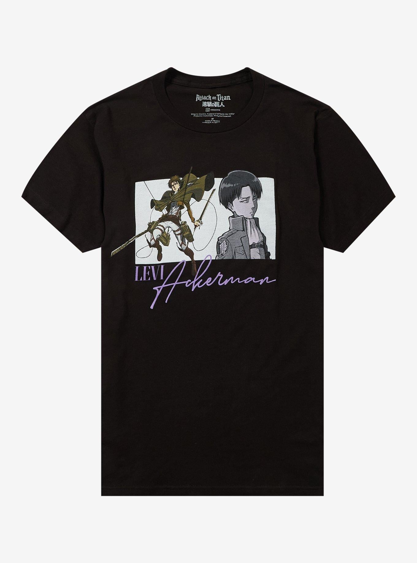 Attack On Titan Levi Portraits Panel T-Shirt | Trending Graphic Tee For Fans