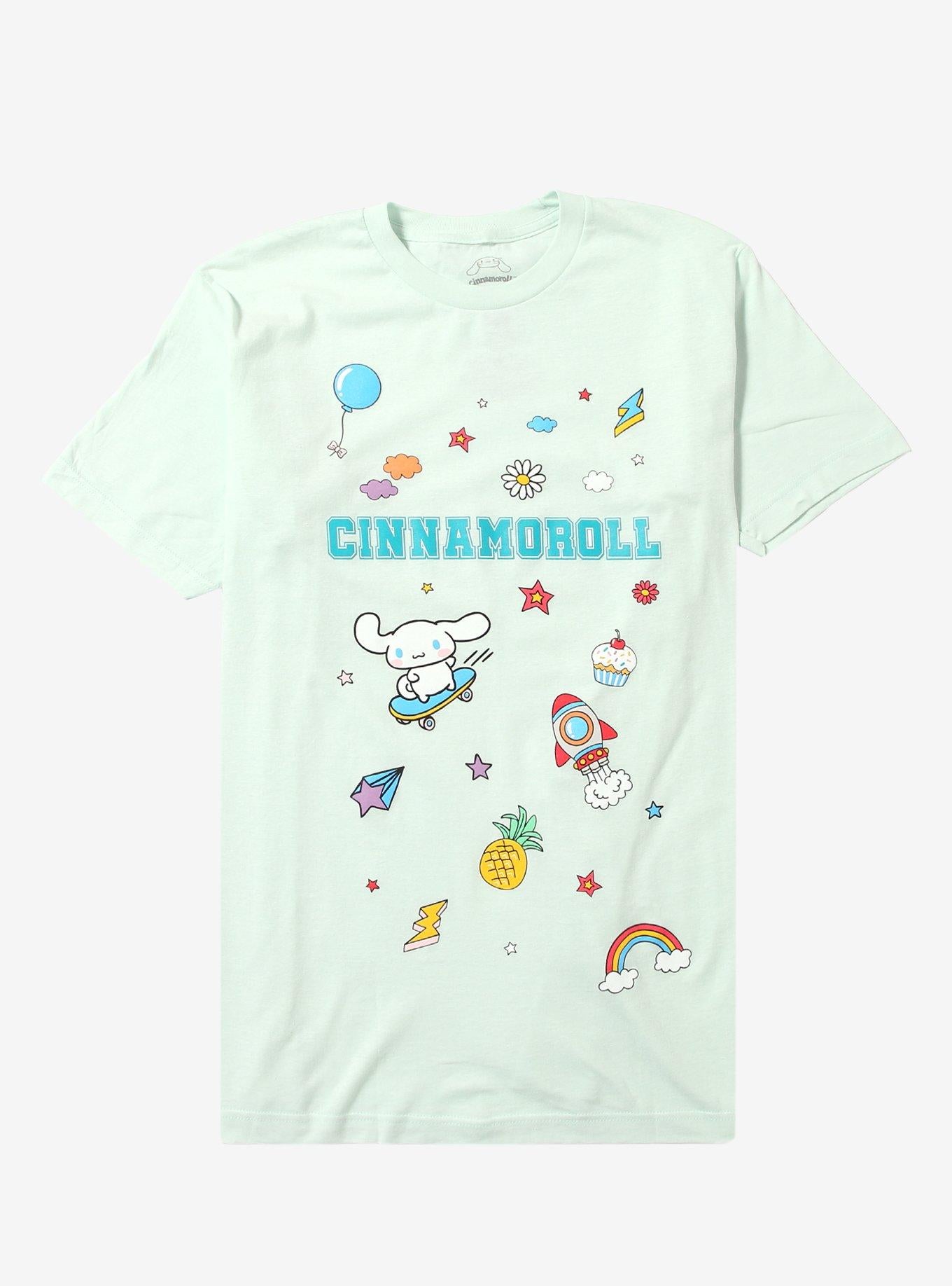 Cinnamoroll Skateboard T-Shirt | Trending Graphic Tee For Fans