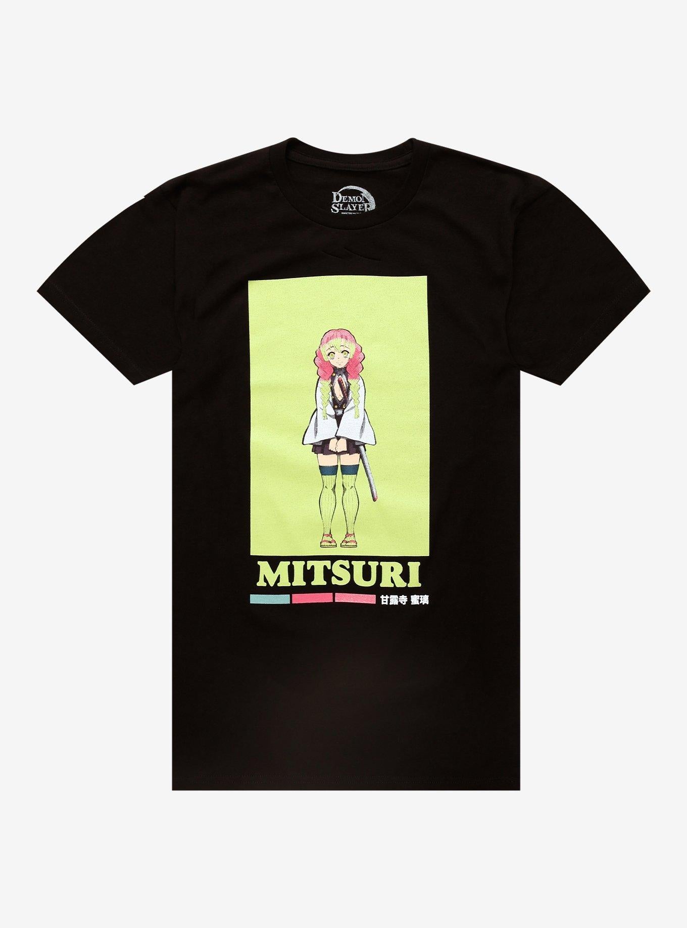Demon Slayer Kimetsu No Yaiba Mitsuri Portrait T-Shirt | Trending Graphic Tee For Fans