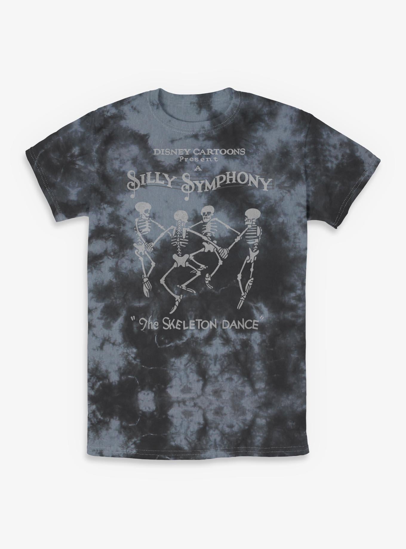Disney Silly Symphony Skeleton Dance Tie-Dye T-Shirt | Trending Graphic Tee For Fans