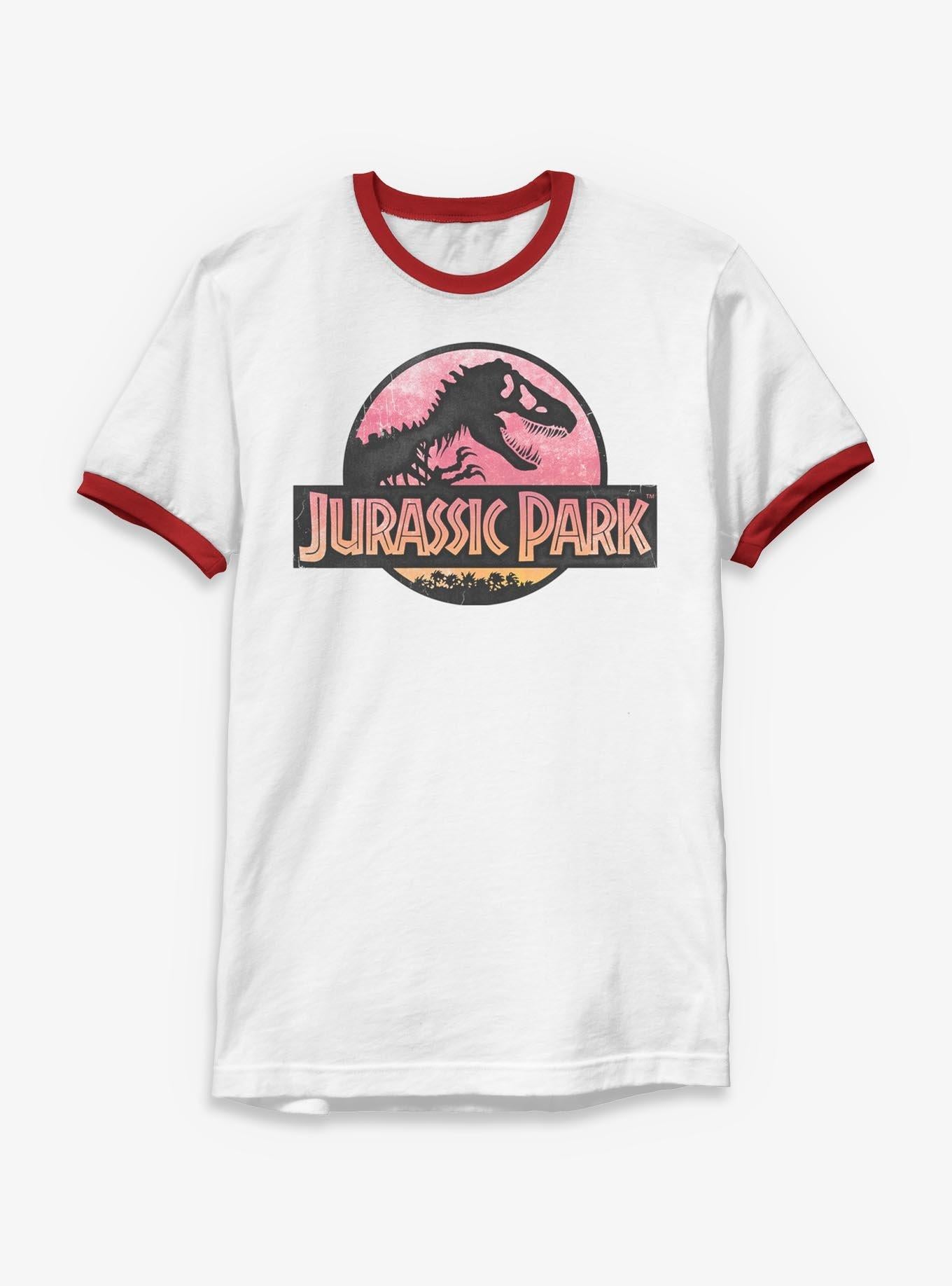 Jurassic Park Logo Ringer T-Shirt | Trending Graphic Tee For Fans
