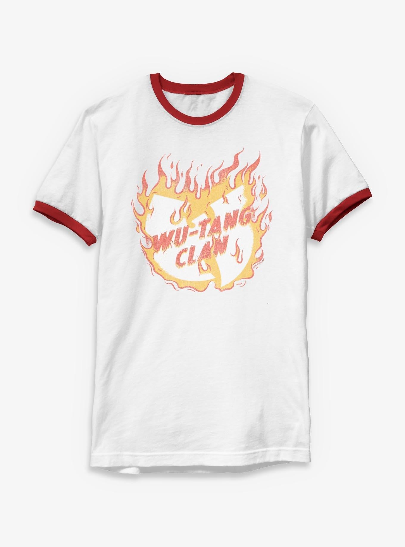Wu-Tang Clan Fire Logo Ringer T-Shirt | Trending Graphic Tee For Fans