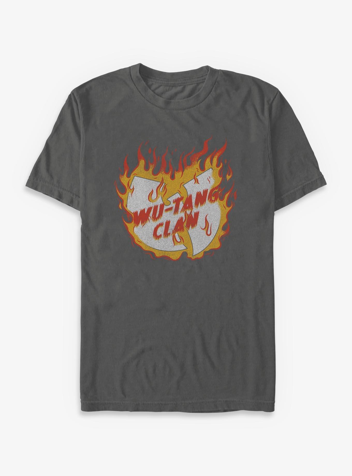 Wu-Tang Clan Fire Logo Garment Dye T-Shirt | Trending Graphic Tee For Fans