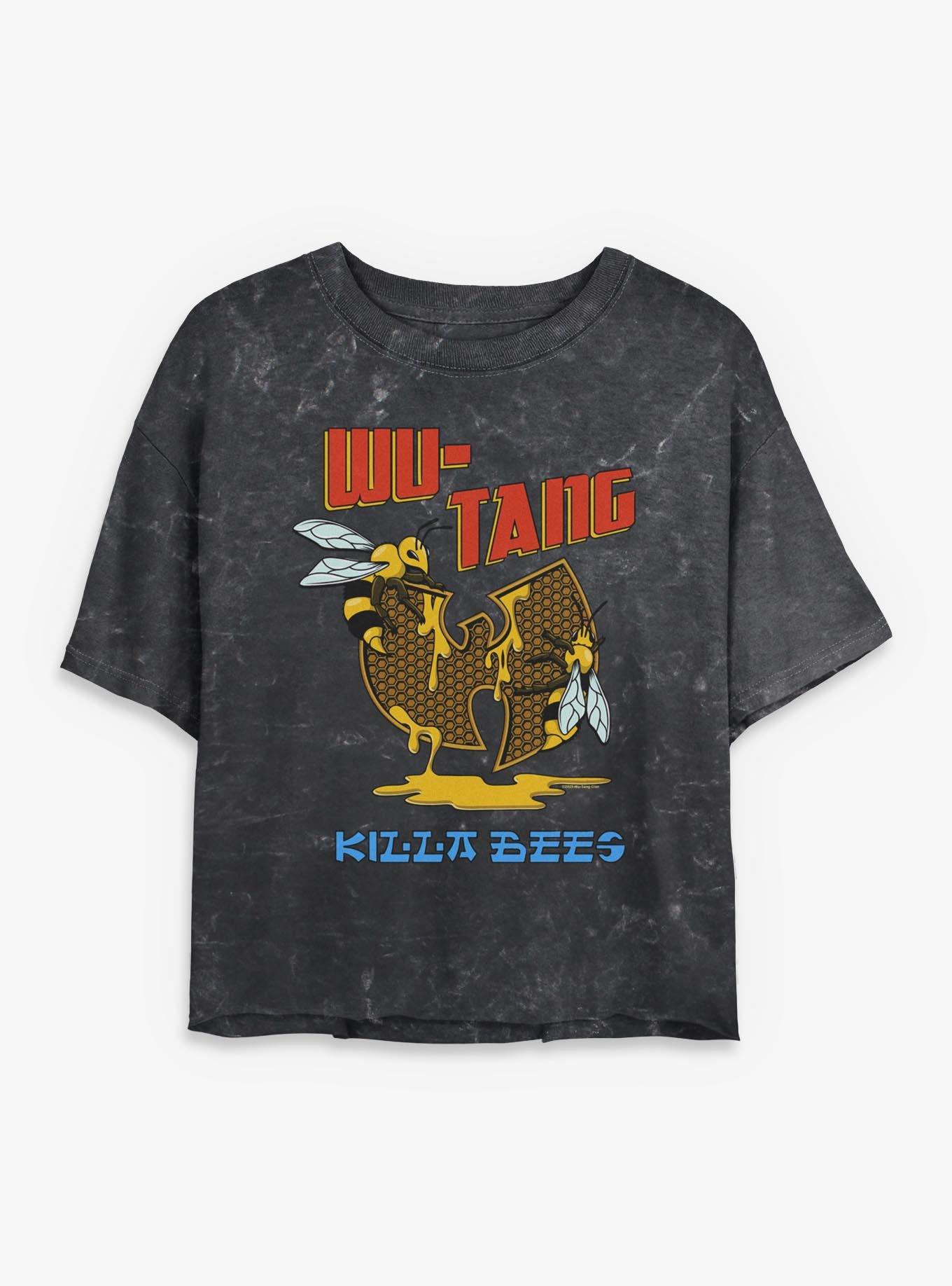 Wu-Tang Clan Killer Bees Girls Mineral Wash Crop T-Shirt | Trending Graphic Tee For Fans