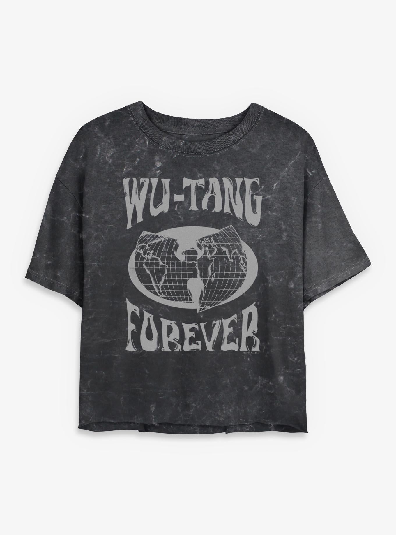 Wu-Tang Clan Forever Global Girls Mineral Wash Crop T-Shirt | Trending Graphic Tee For Fans