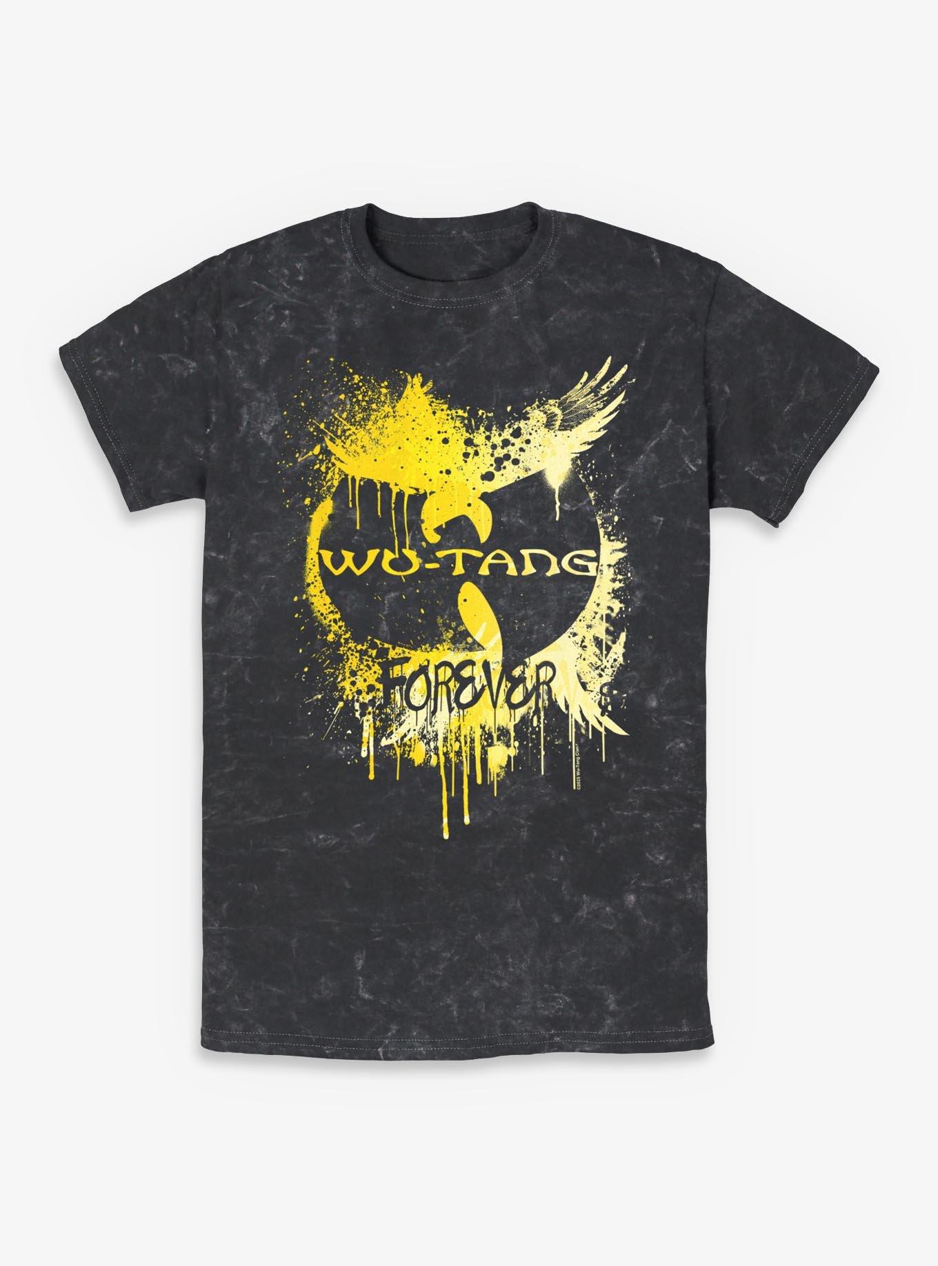 Wu-Tang Clan Paint Splash Mineral Wash T-Shirt | Trending Graphic Tee For Fans