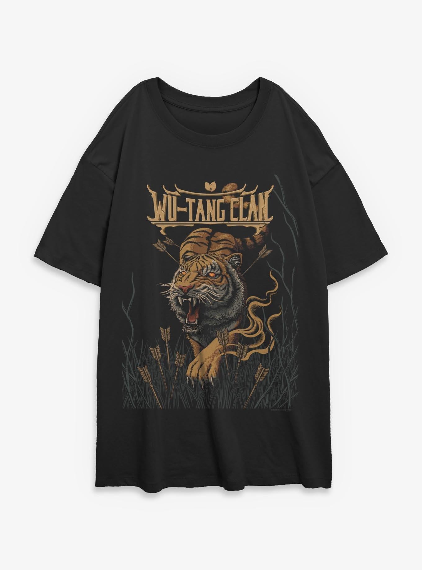 Wu-Tang Clan Tiger And Arrows Girls Oversized T-Shirt | Trending Graphic Tee For Fans