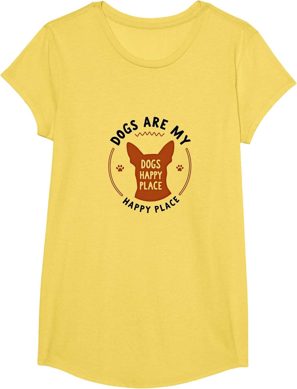 Dogs are My Happy Place Pet Lover Quote Apparel | High Search Volume | Perfect Gift Choice