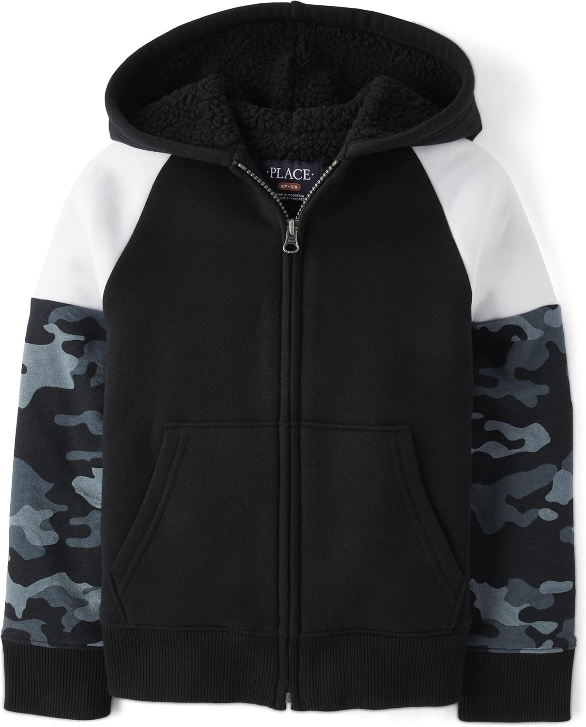 The Children's Place Boys' Long Sleeve, Sherpa Lined, Zip-Front Hoodie Sweatshirt Hoodie | Google Shopping Optimized | Top Rated Comfort
