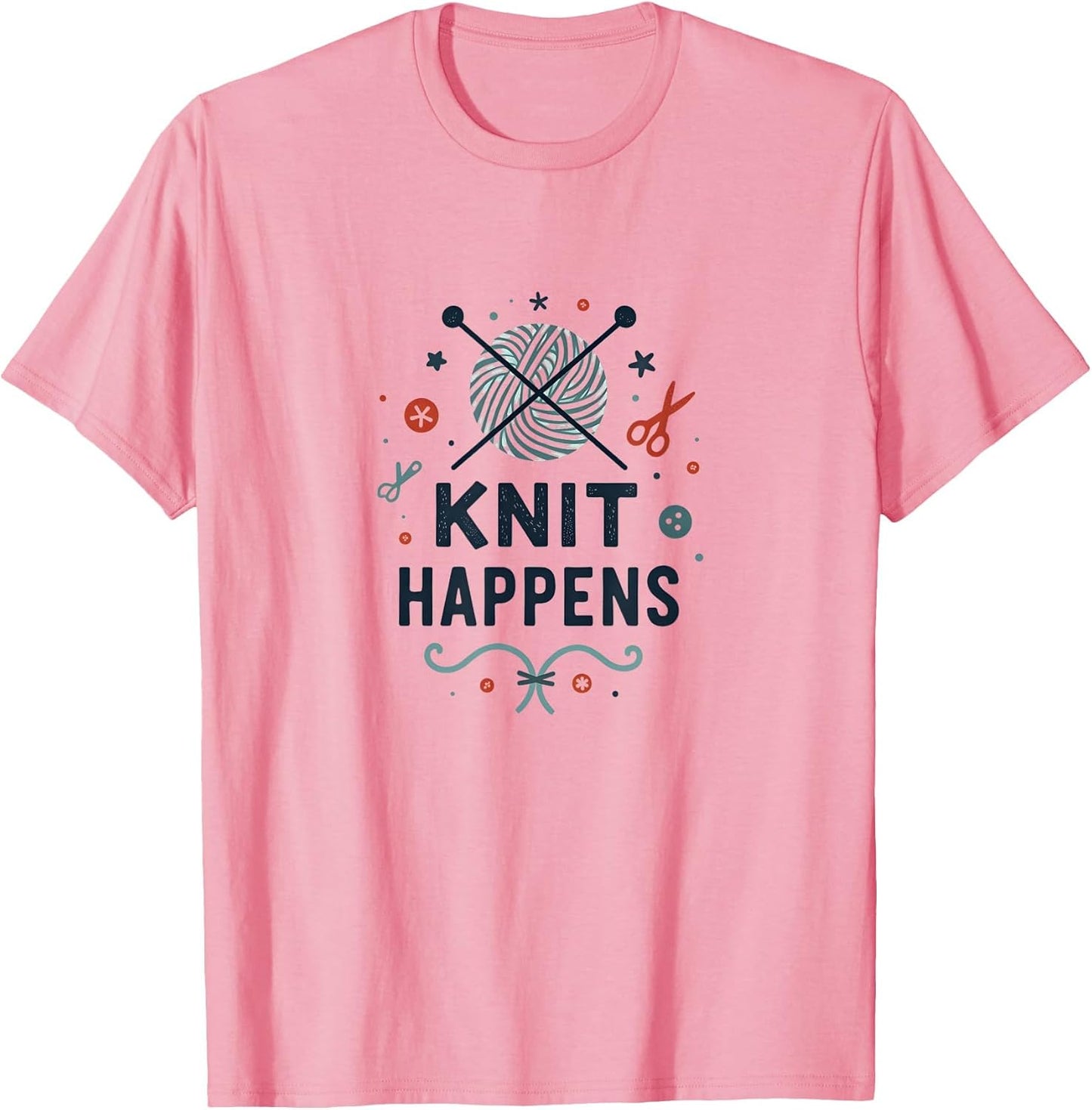 Knit Happens Cozy Crafting Humor for Yarn Lovers Yarn Supply | Premium Quality | Customer Favorite