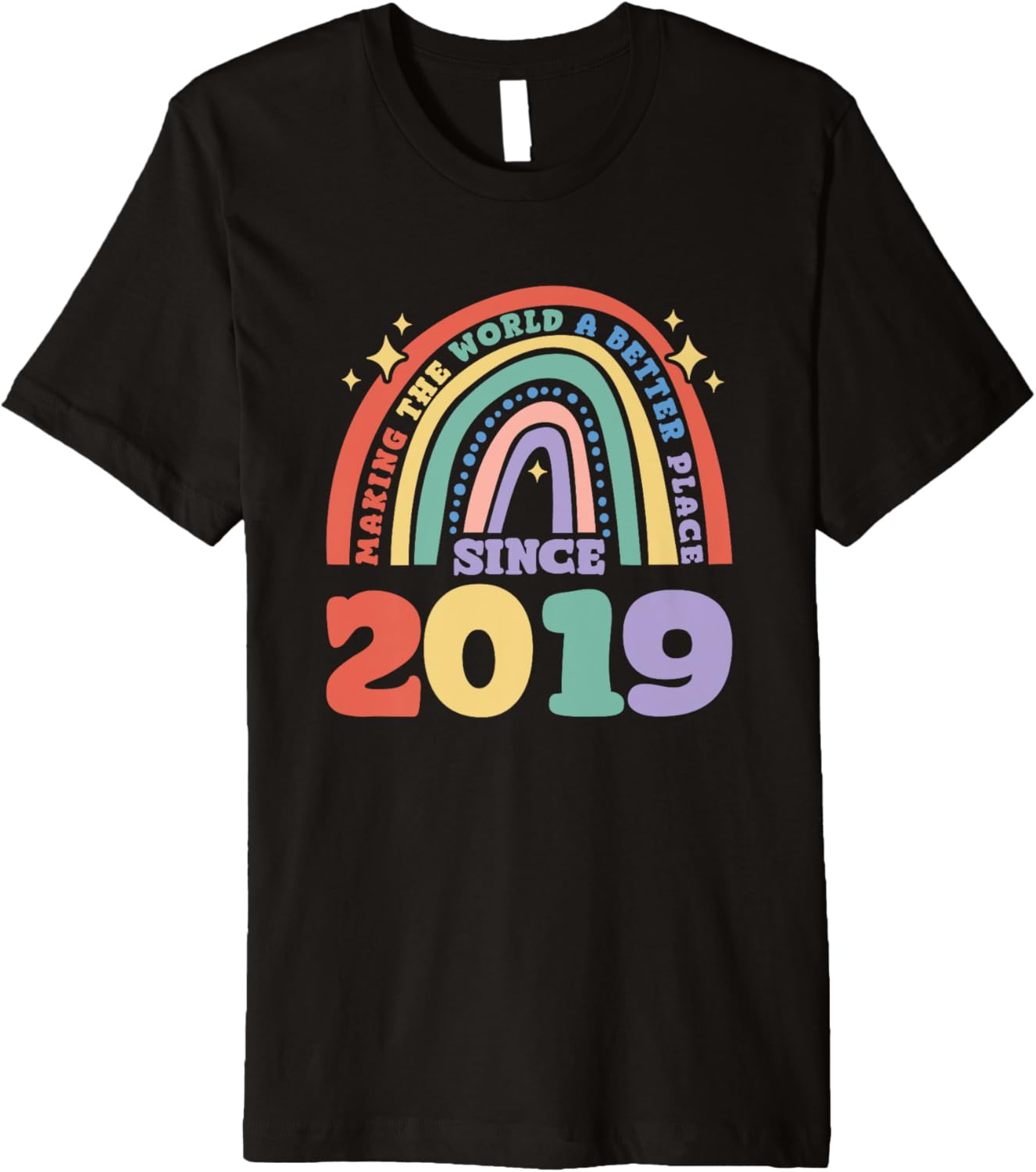 Making the world a better place since 2019, 2019 Birthday Premium Apparel | High Search Volume | Perfect Gift Choice