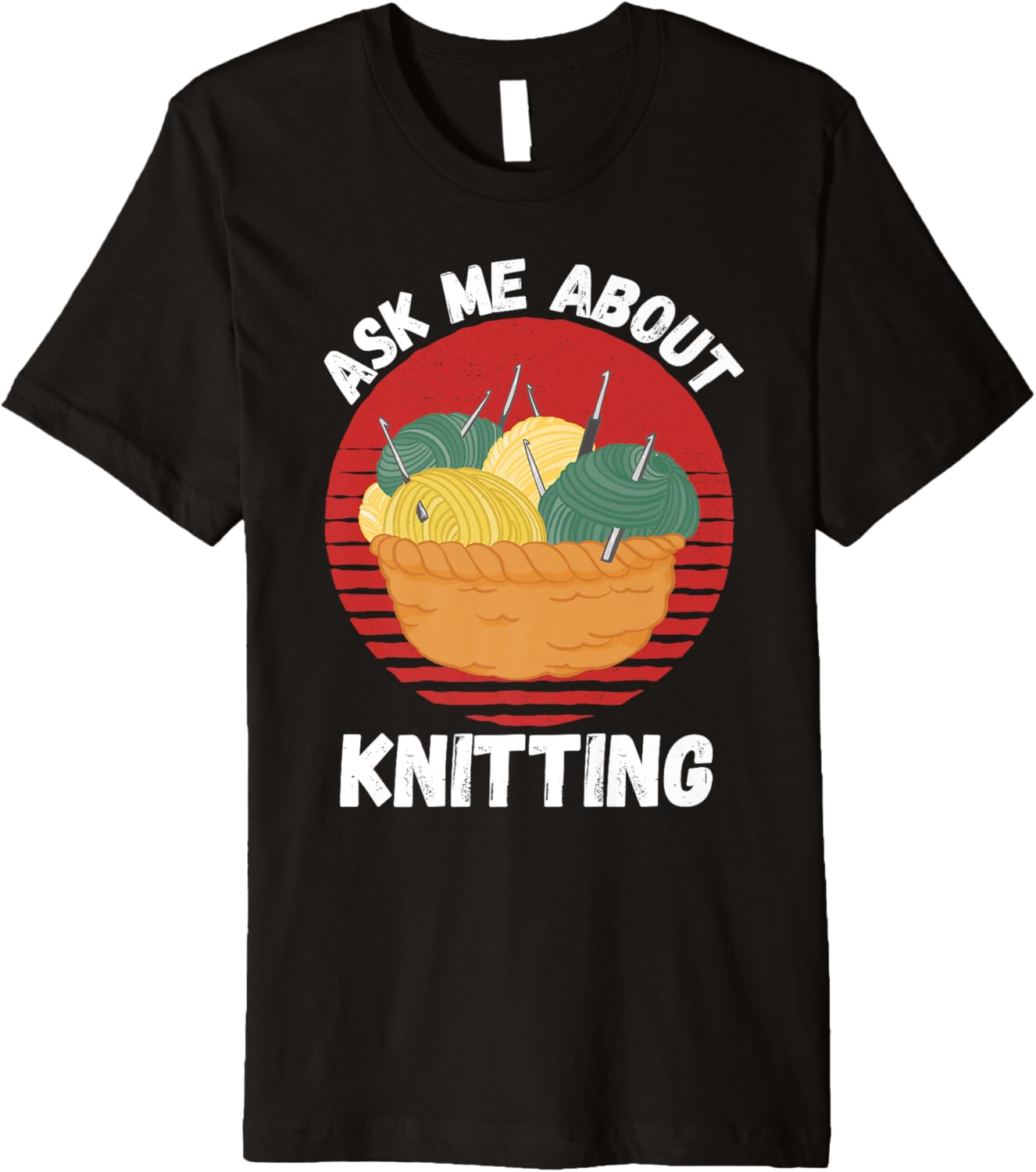 Retro Knitting Ask Me About Knitting Yarn Lover Premium Yarn Supply | Trending 2025 | Best Seller Choice
