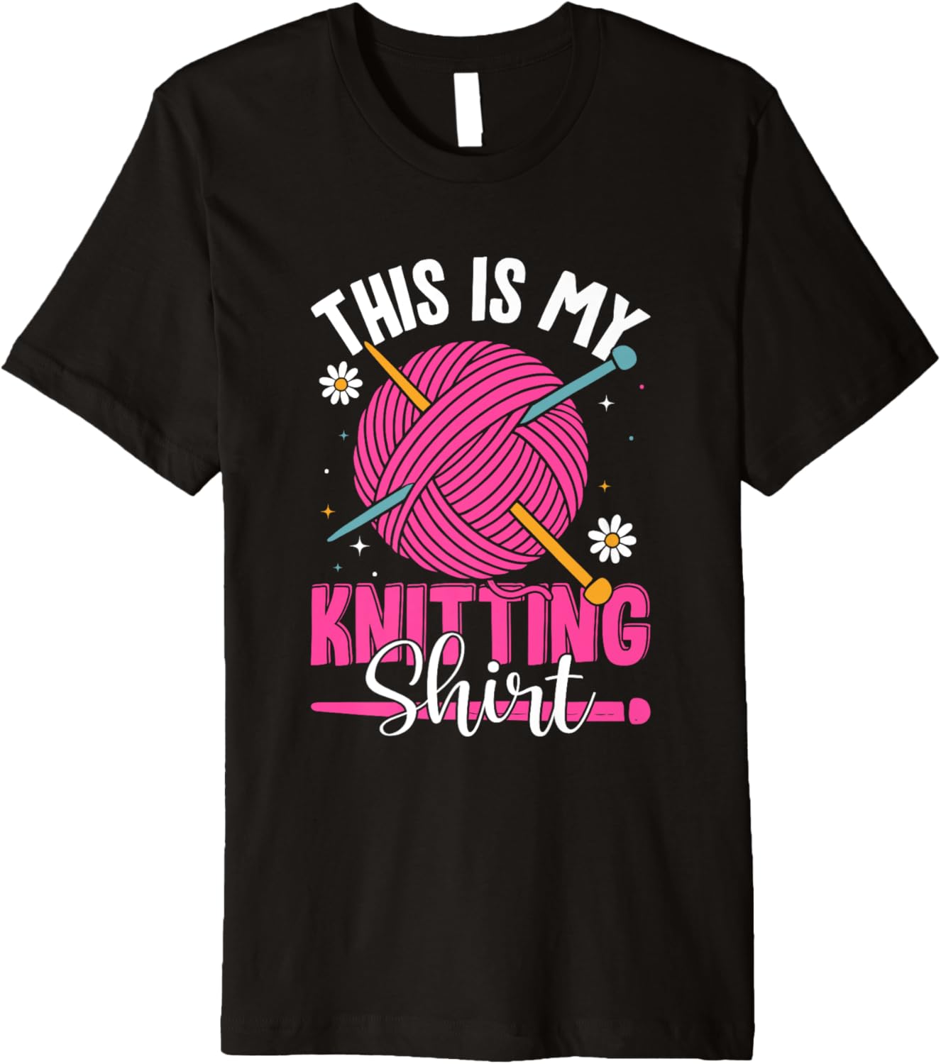 This Is My Knitting Shirt Yarn Fun Premium T-Shirt | High Search Volume | Best Seller Choice