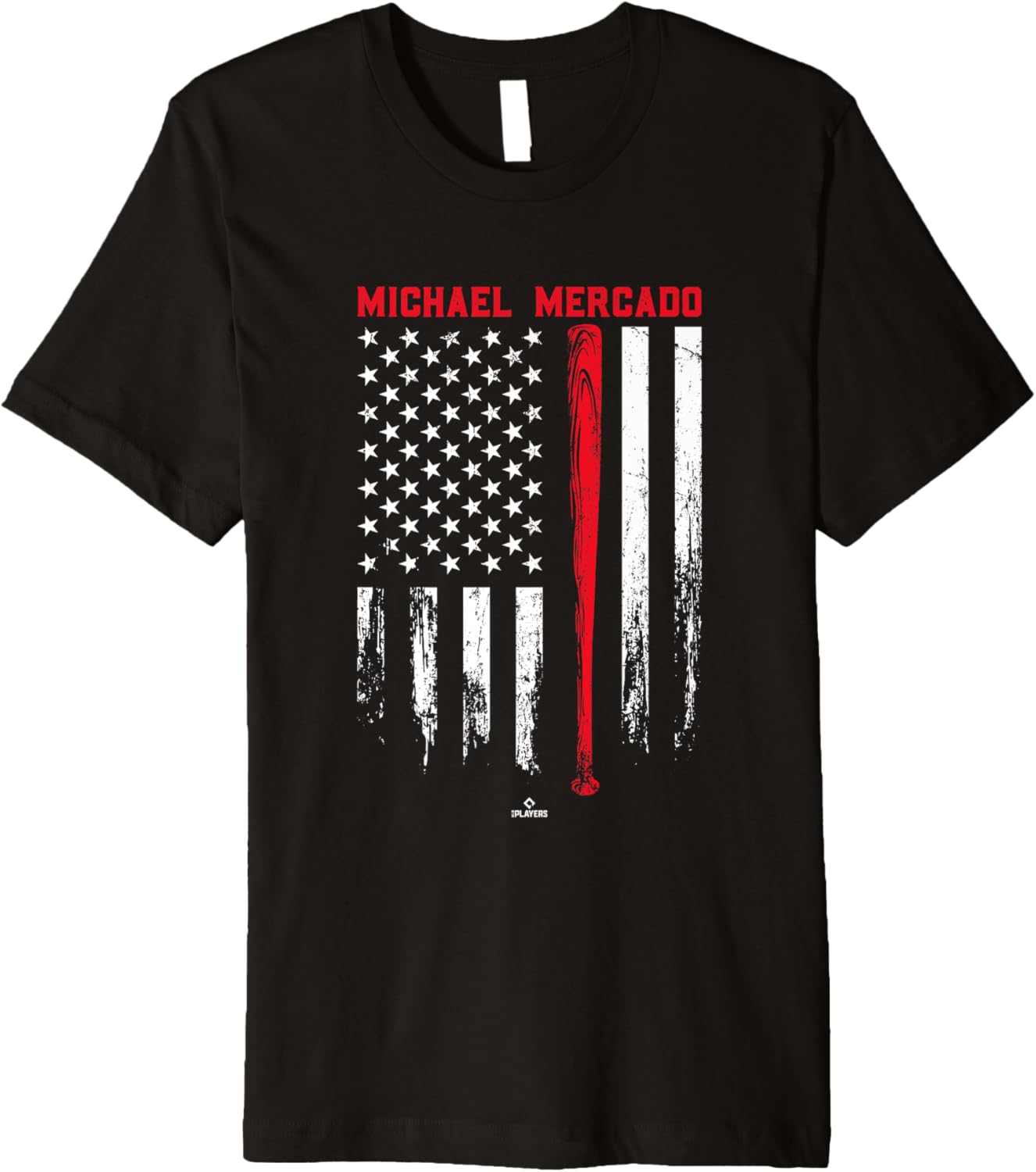 USA Flag Bat Michael Mercado Philadelphia Baseball MLBPA Premium Apparel | Perfect Gift Idea