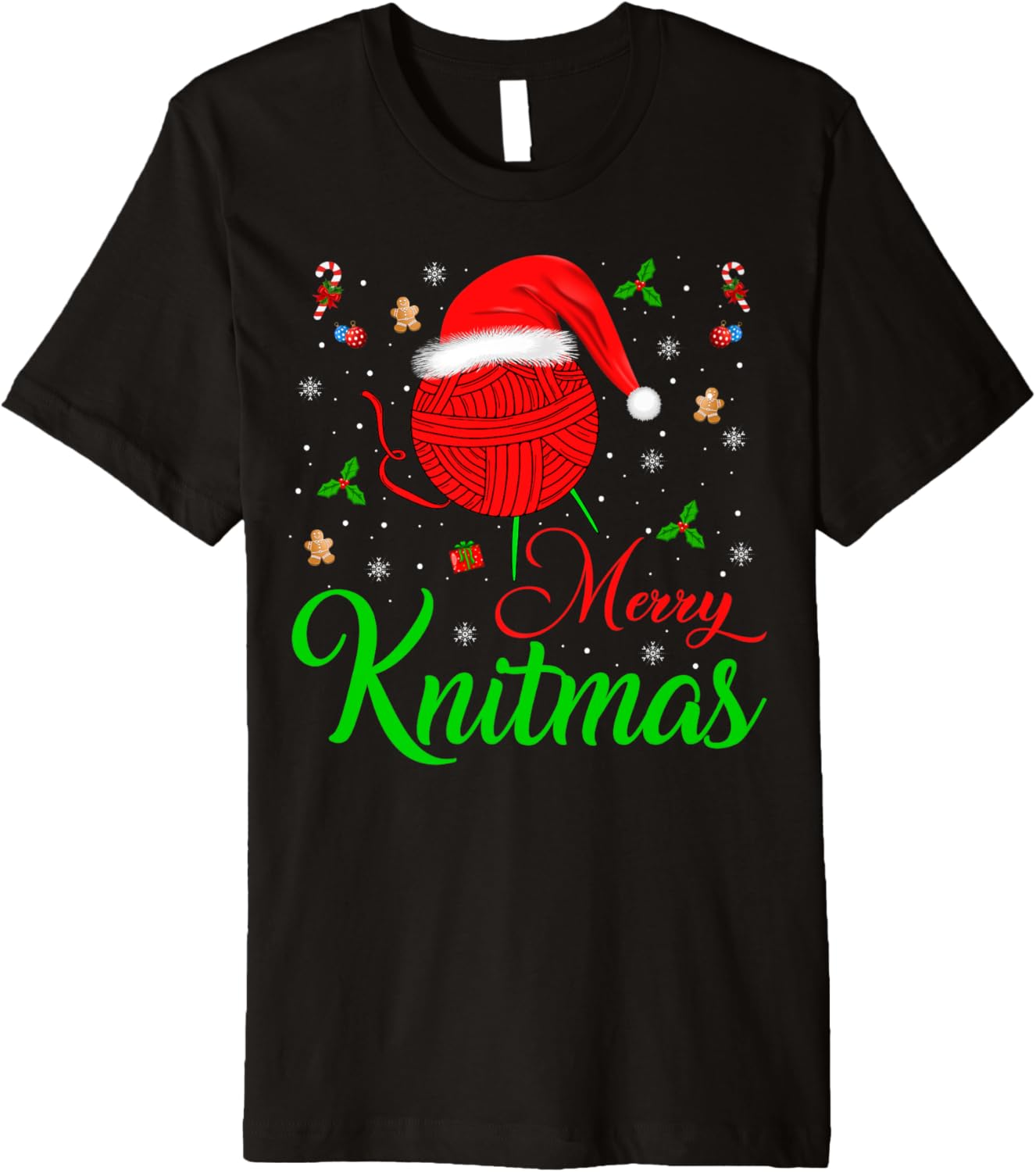 Merry Knitmas Xmas Holiday Santa Hat Knitting Yarn Christmas Premium Yarn Supply | Viral US Pick | Perfect for Crafters