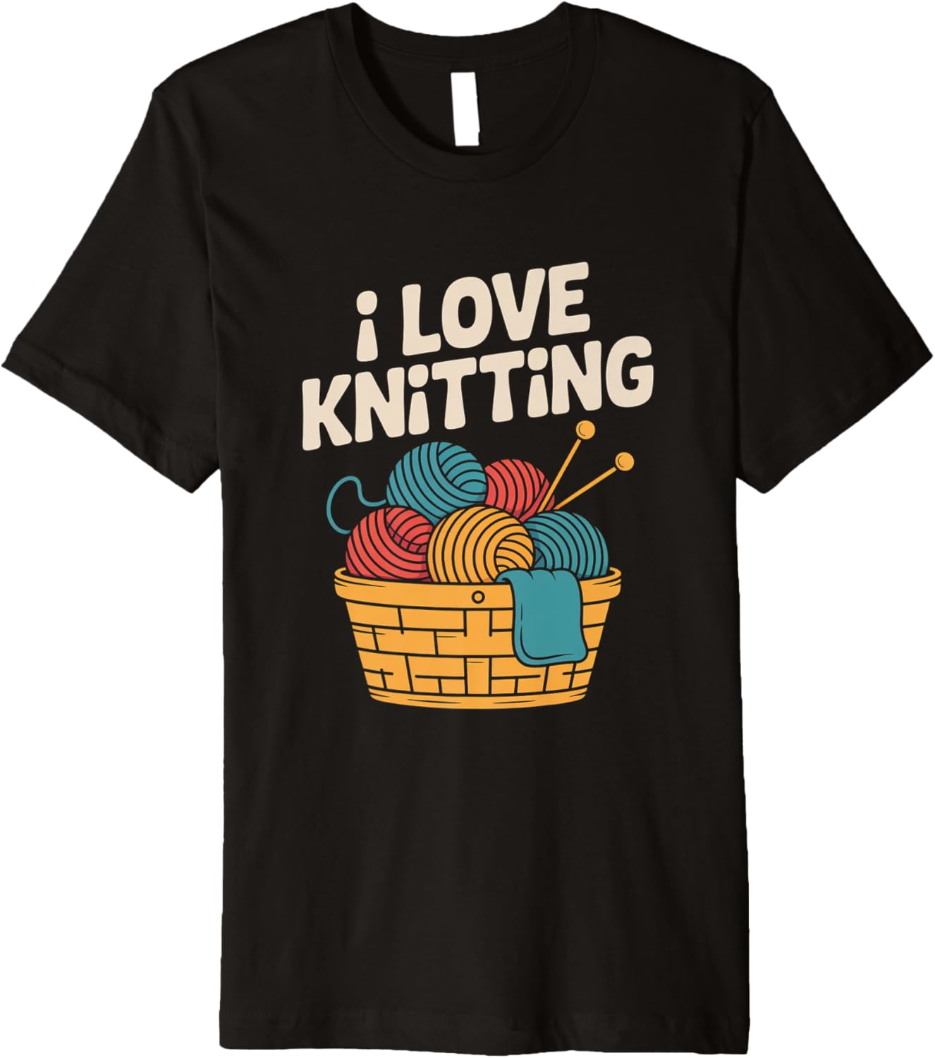 I Love Knitting Yarn Basket Needles Premium Yarn Supply | Viral US Pick | High CTR Title