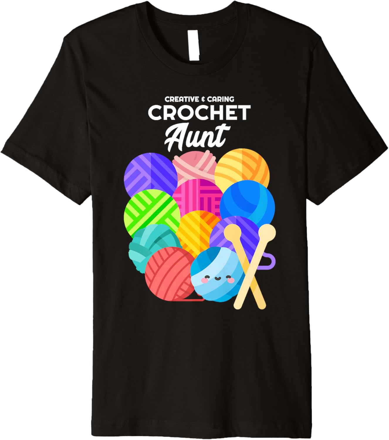 Crochet Aunt Hobby Crocheter Knitter Balls of Yarn Auntie Premium Yarn Supply | Top Rated | Customer Favorite