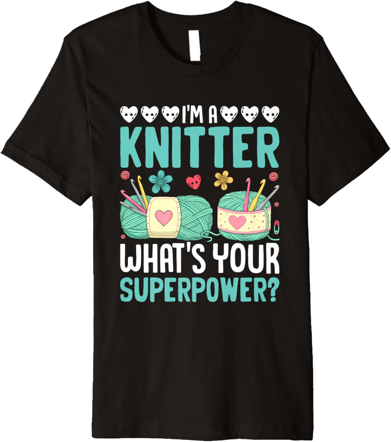 Funny Knitter Superpower Humor Yarn Design Premium Yarn Supply | Trending 2025 | Perfect for Crafters