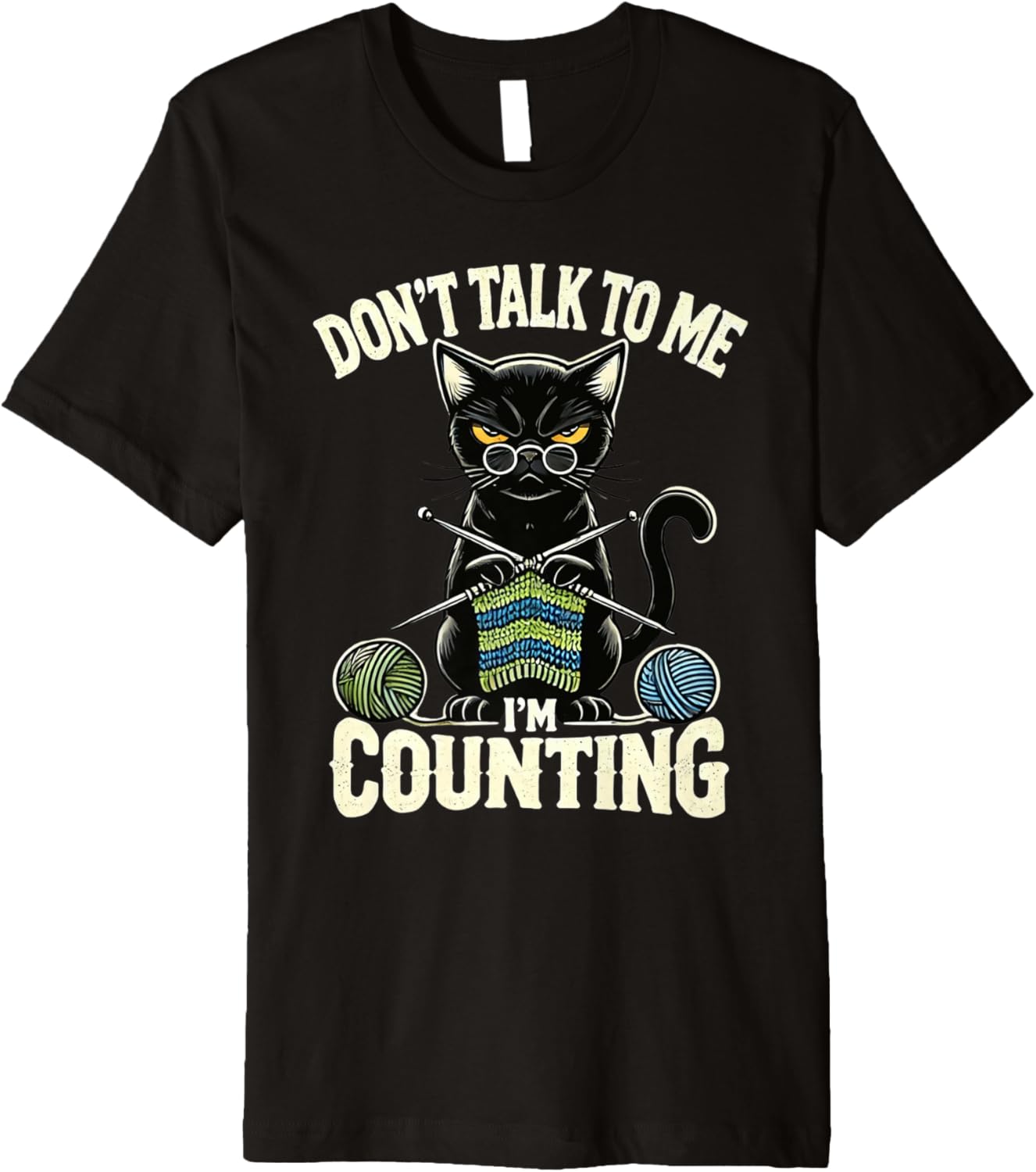 Don't Talk to Me I'm Counting Knitting Yarn Funny Cat Premium Yarn Supply | Viral US Pick | Perfect for Crafters