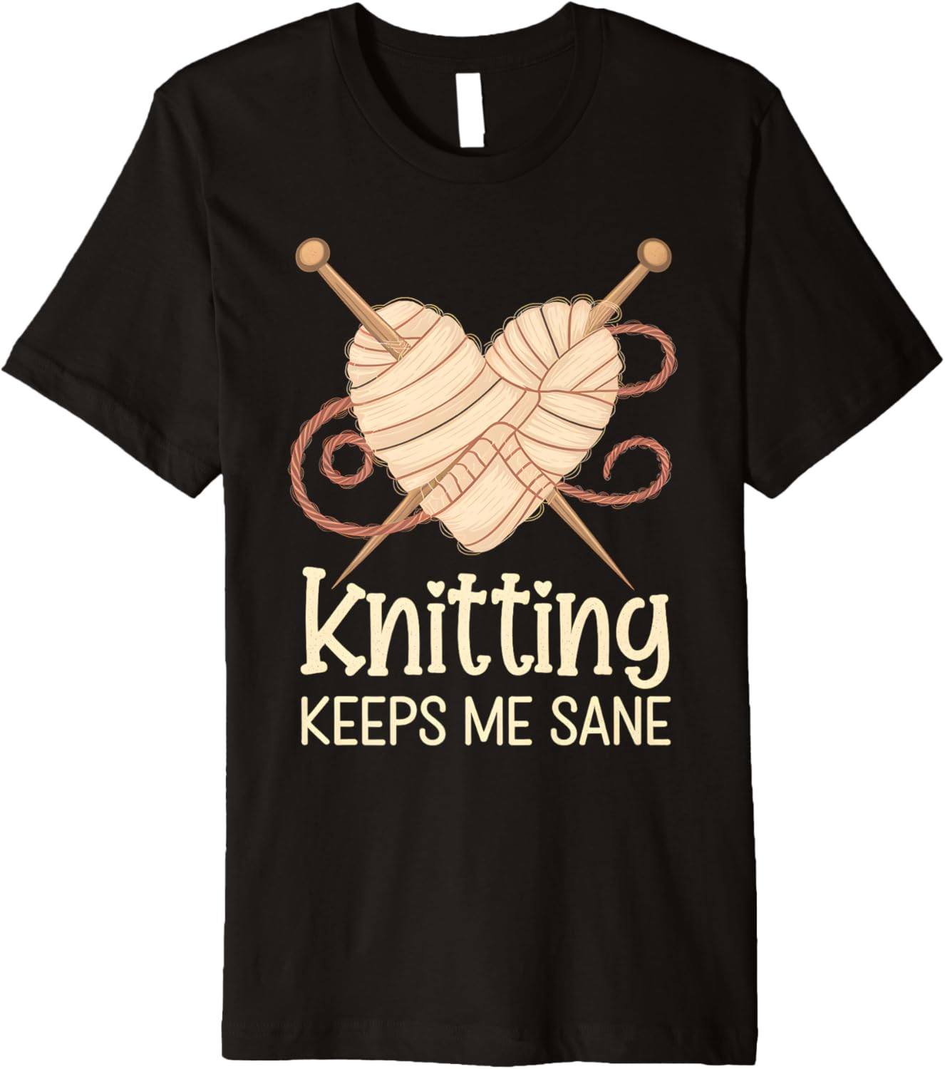 Knitting Keeps Me Sane Heartfelt Valentine's Yarn Design Premium Yarn Supply | Premium Quality | High CTR Title