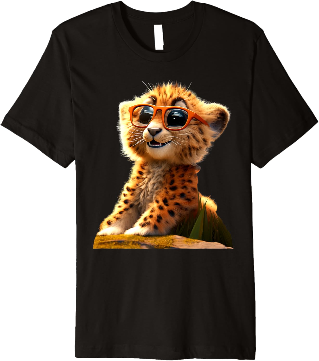 Cheetah with Sunglasses I Love Cheetahs Cute Cheetah Cats Premium Apparel High Search Demand US Top Pick