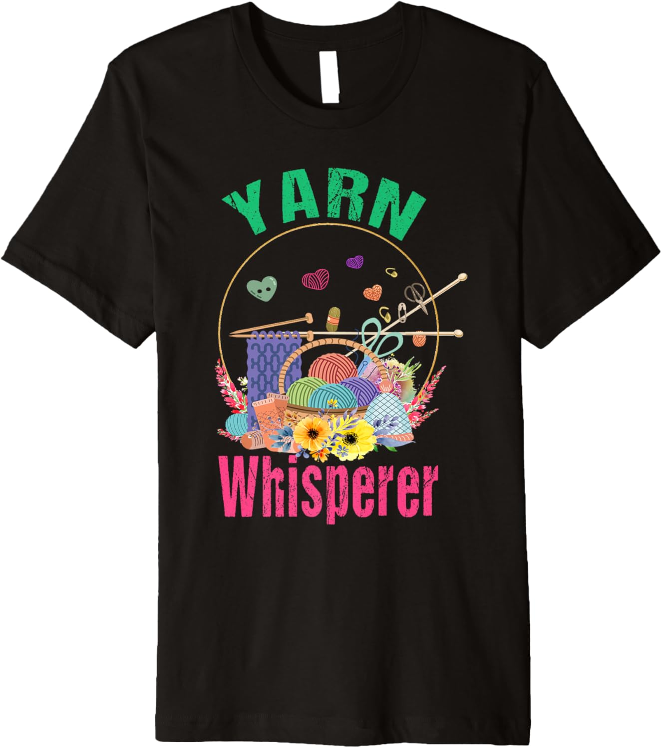 Funny Girl Knitter Yarn Whisperer For yarn Lover mom Grandma Premium Yarn Supply | Top Rated | High CTR Title